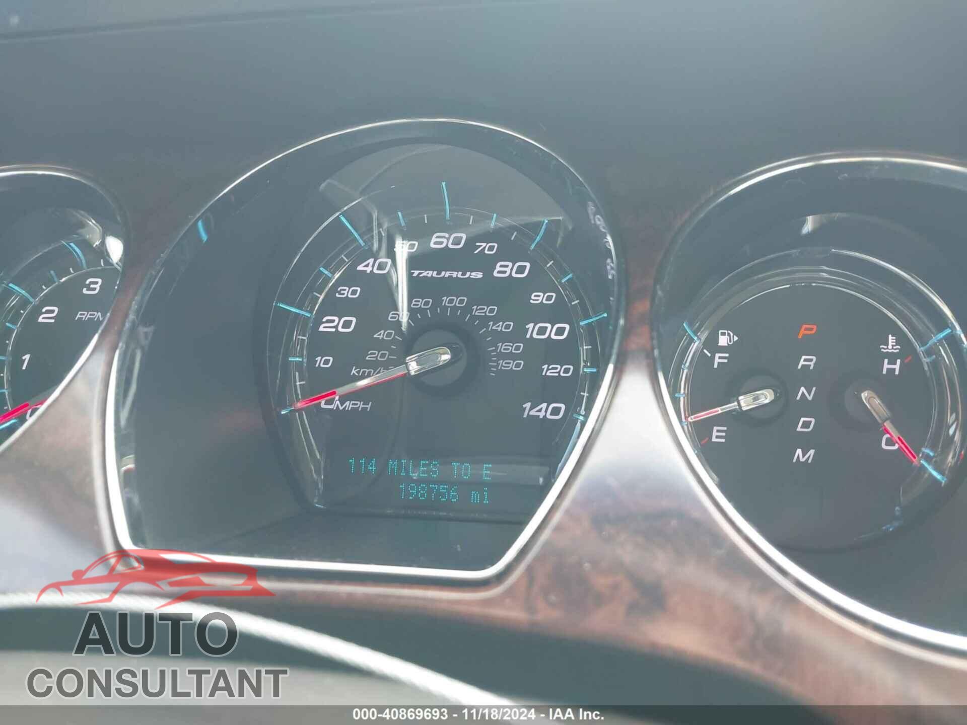 FORD TAURUS 2012 - 1FAHP2EW5CG107313
