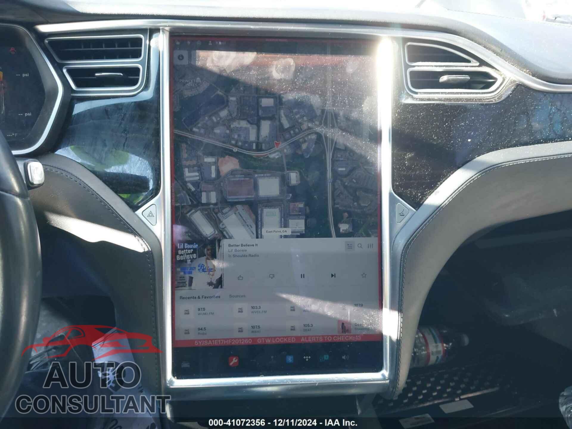 TESLA MODEL S 2017 - 5YJSA1E17HF201260