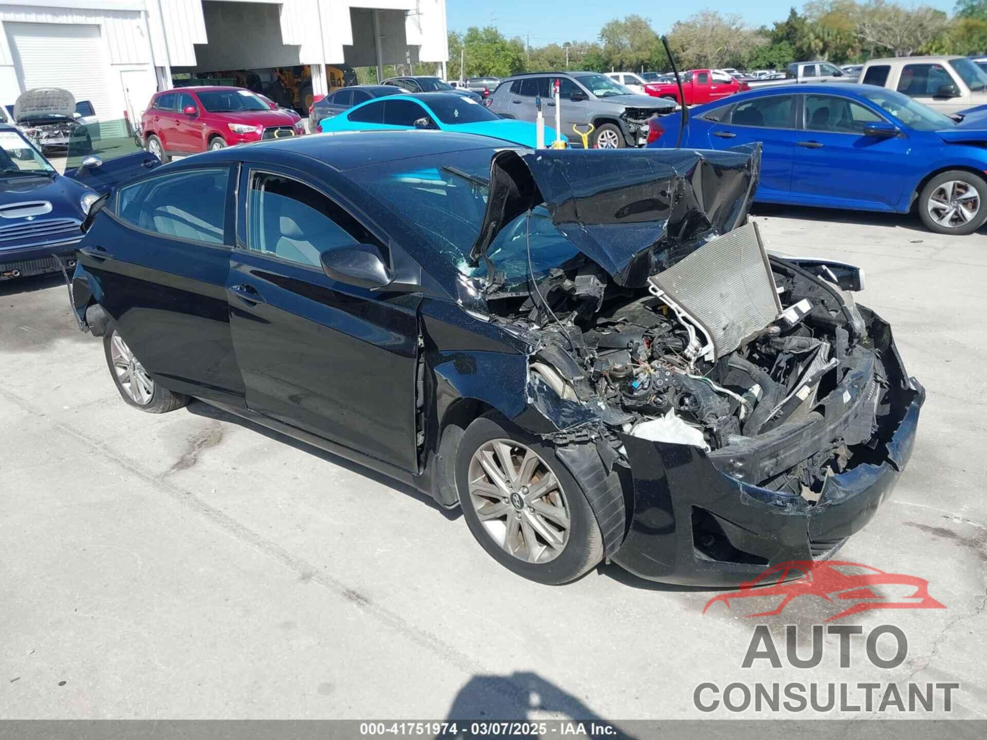 HYUNDAI ELANTRA 2014 - KMHDH4AE3EU142351