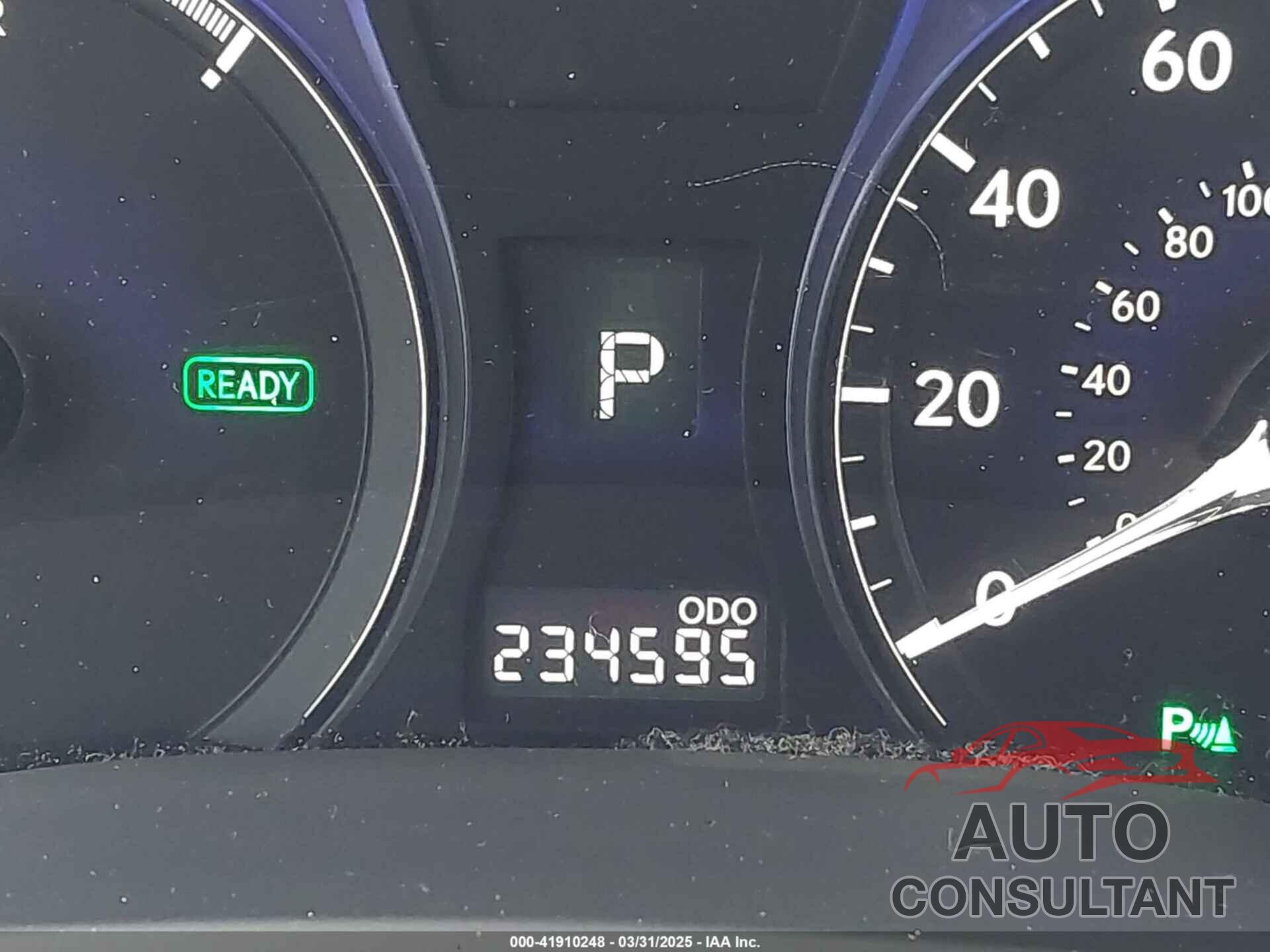 LEXUS RX 450H 2010 - JTJBC1BA7A2415024