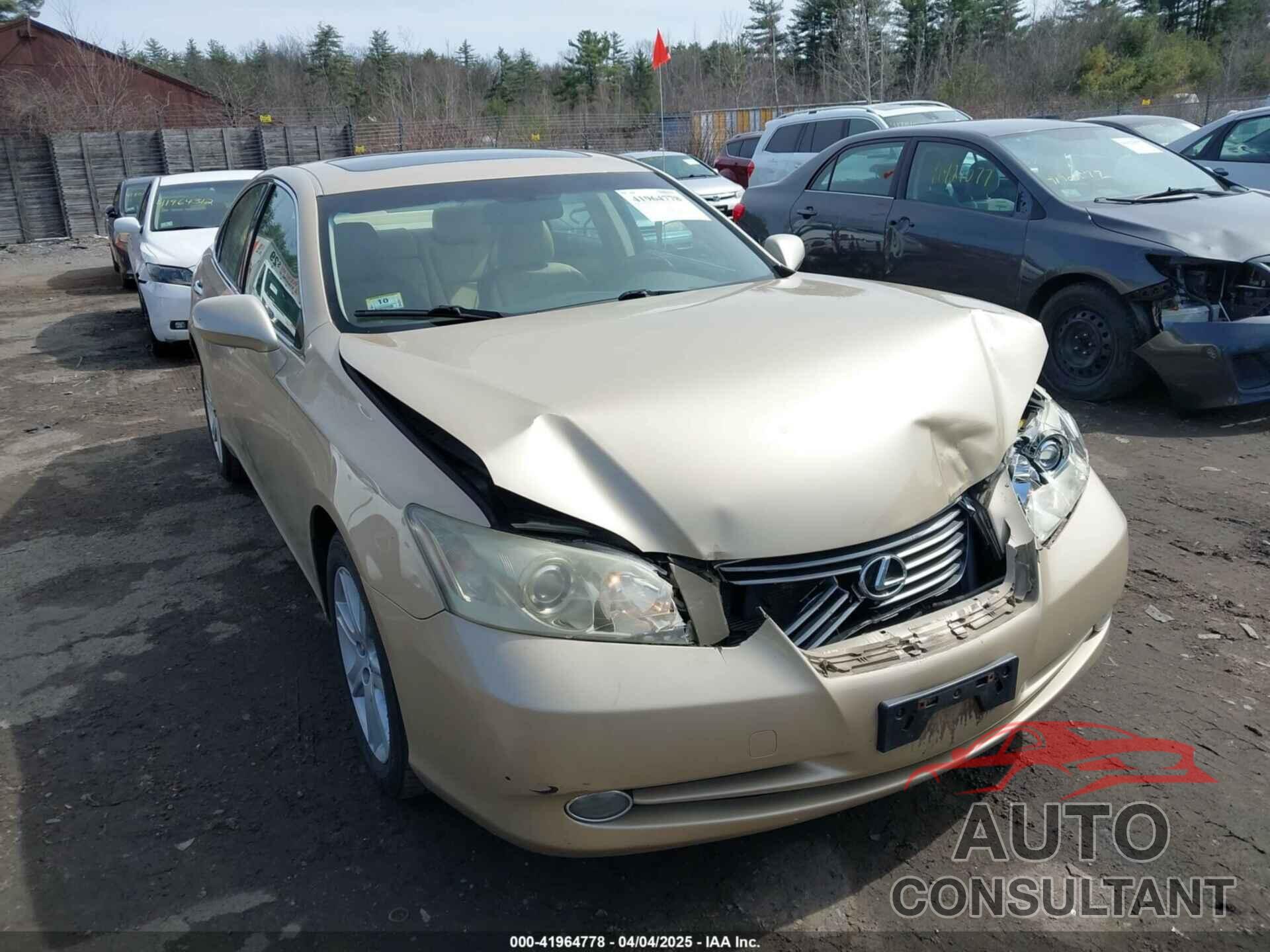 LEXUS ES 350 2009 - JTHBJ46G792275334