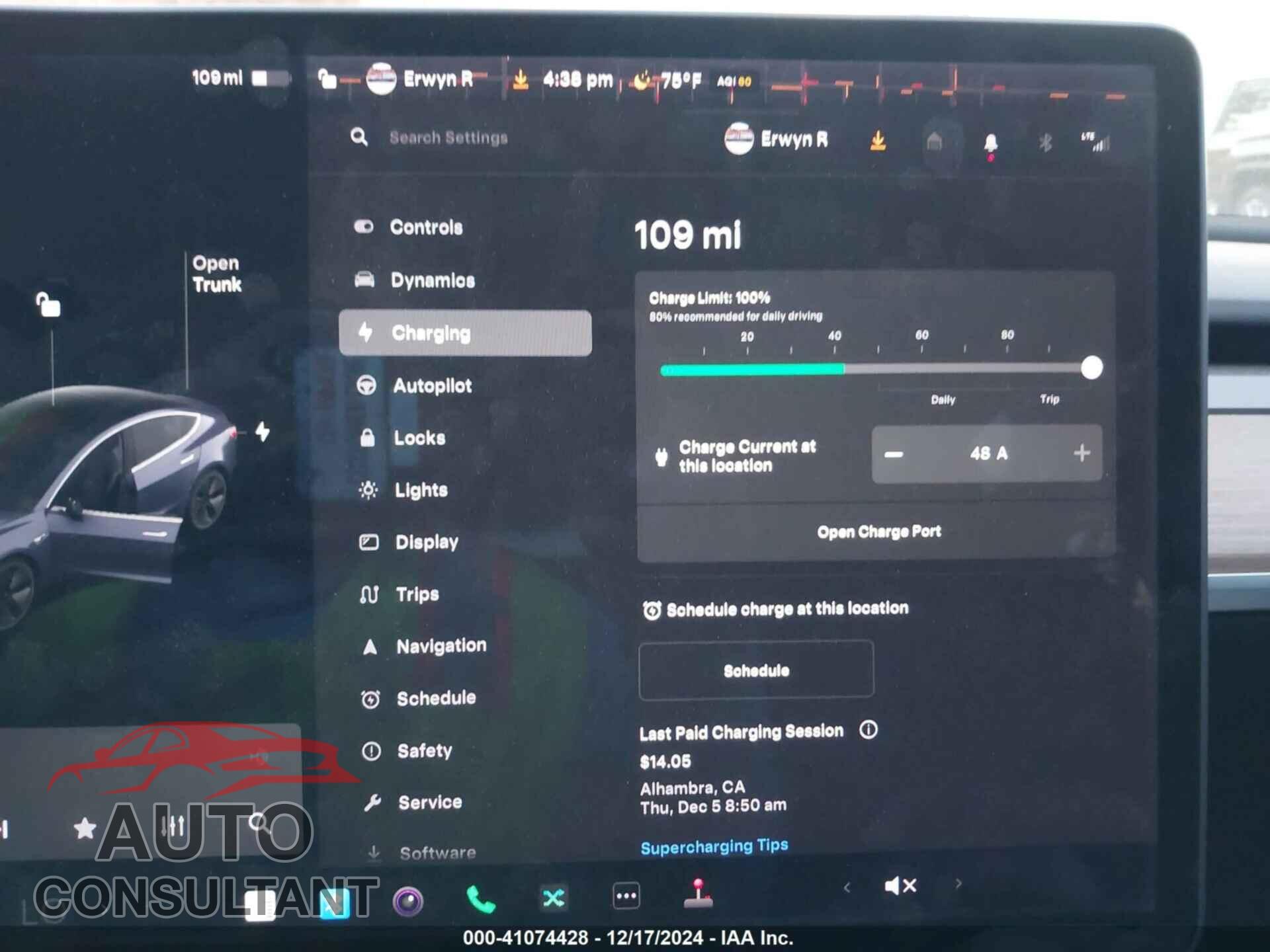 TESLA MODEL 3 2017 - 5YJ3E1EA7HF002203