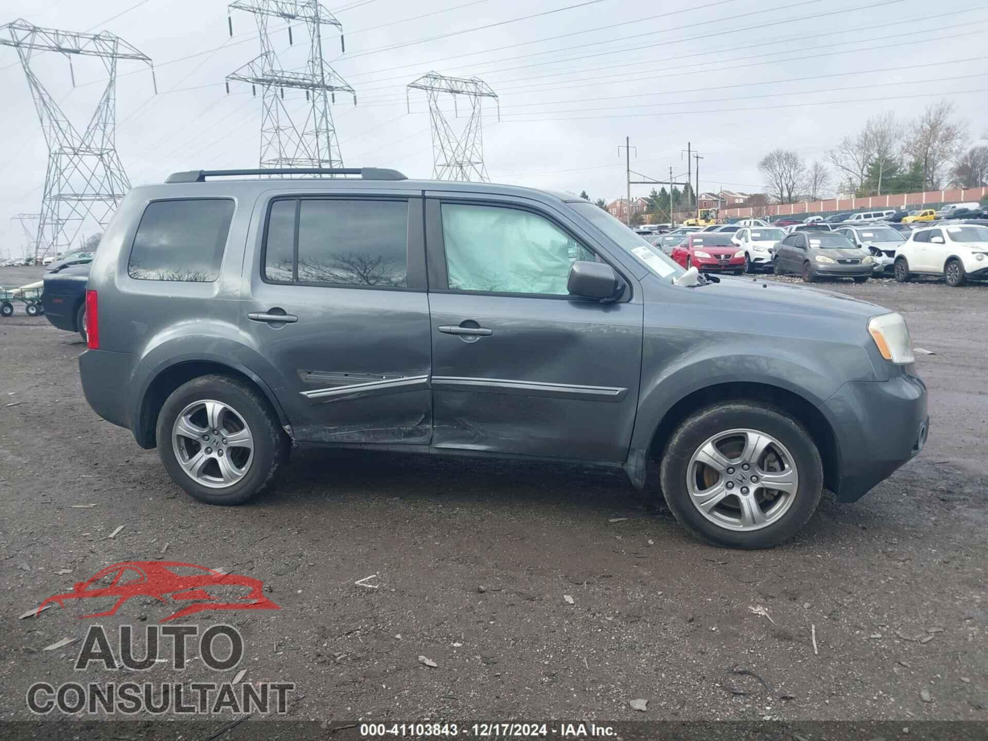 HONDA PILOT 2012 - 5FNYF4H57CB049596