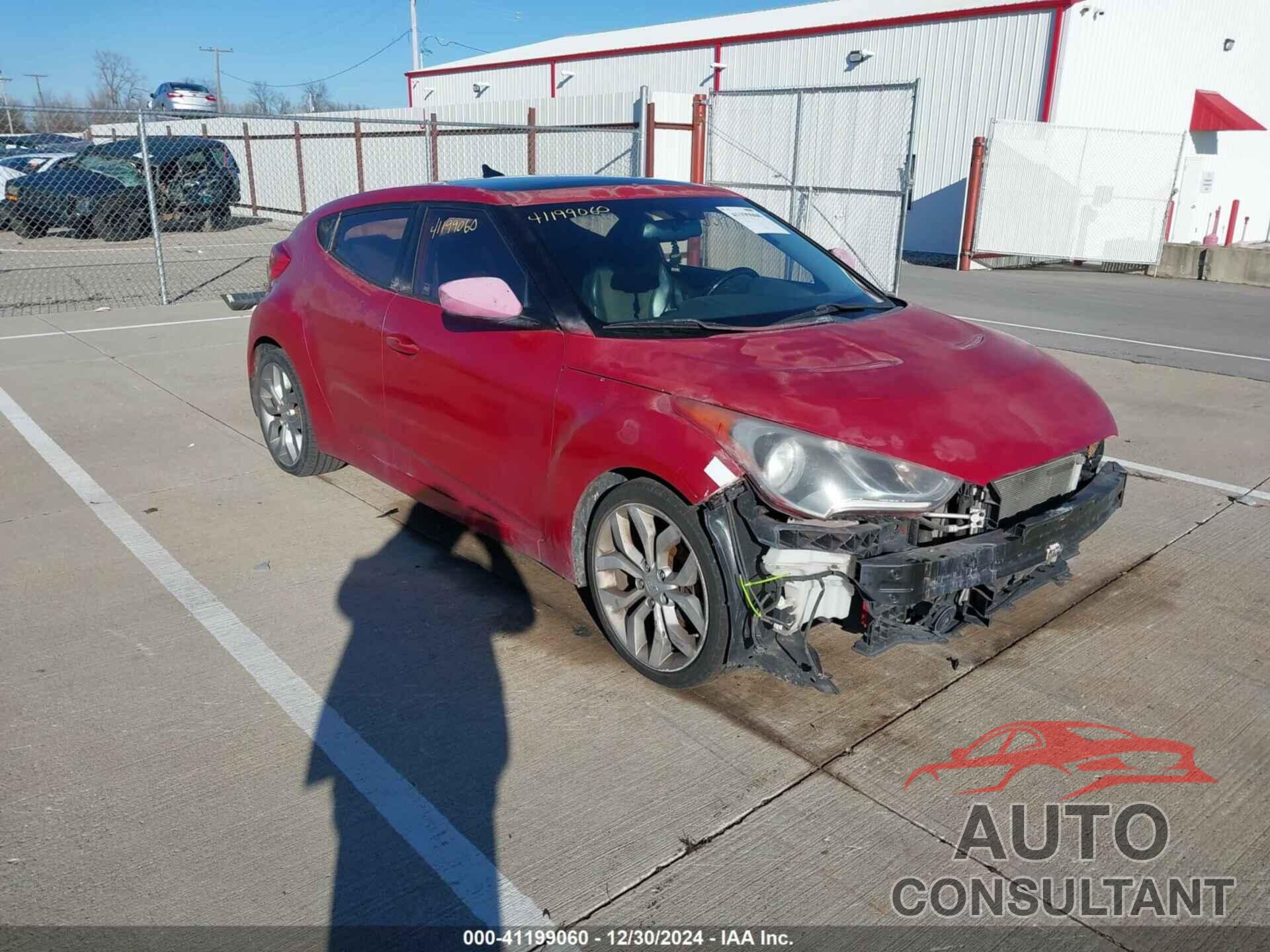 HYUNDAI VELOSTER 2013 - KMHTC6AD8DU149095