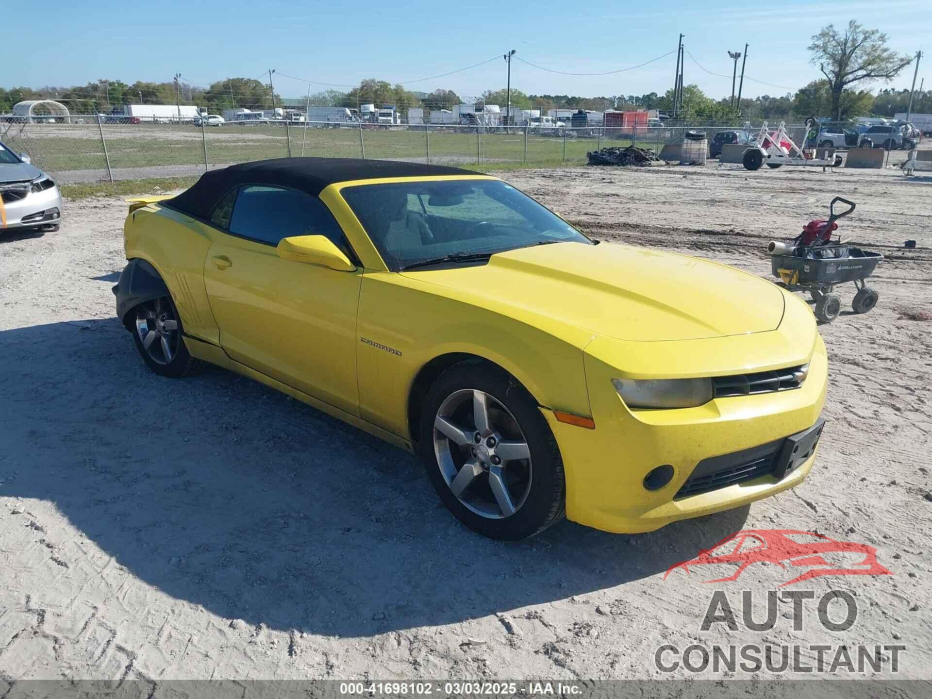 CHEVROLET CAMARO 2015 - 2G1FD3D37F9177561
