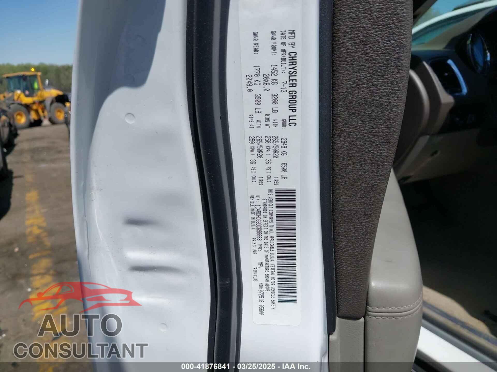 DODGE DURANGO 2013 - 1C4RDHDG8DC698668