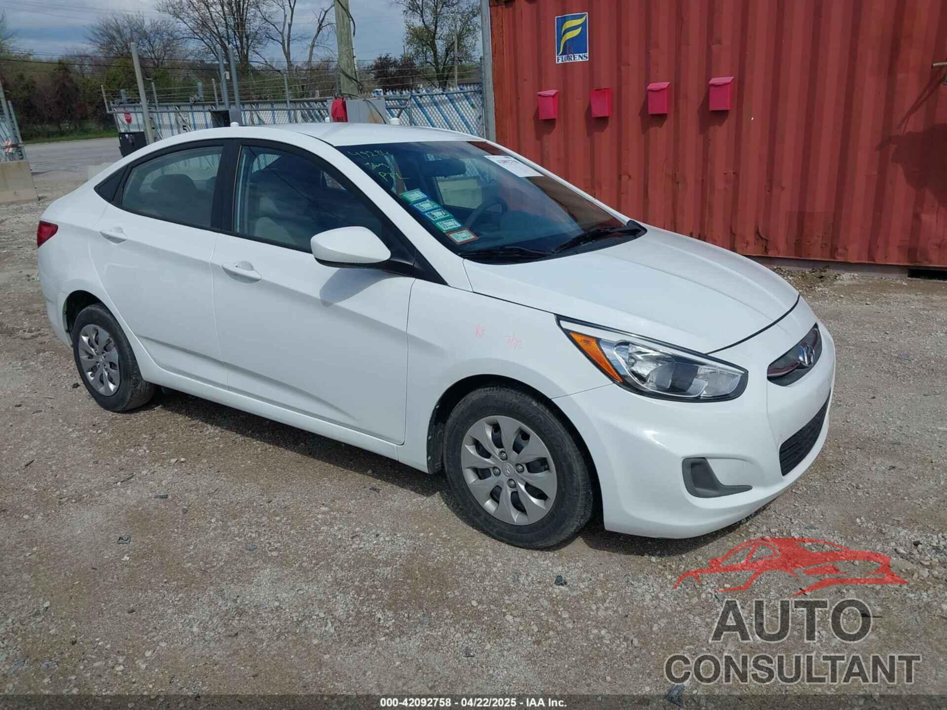 HYUNDAI ACCENT 2017 - KMHCT4AE0HU319307