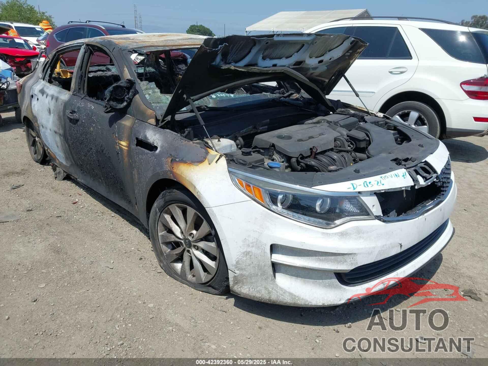 KIA OPTIMA 2016 - 5XXGU4L30GG091134