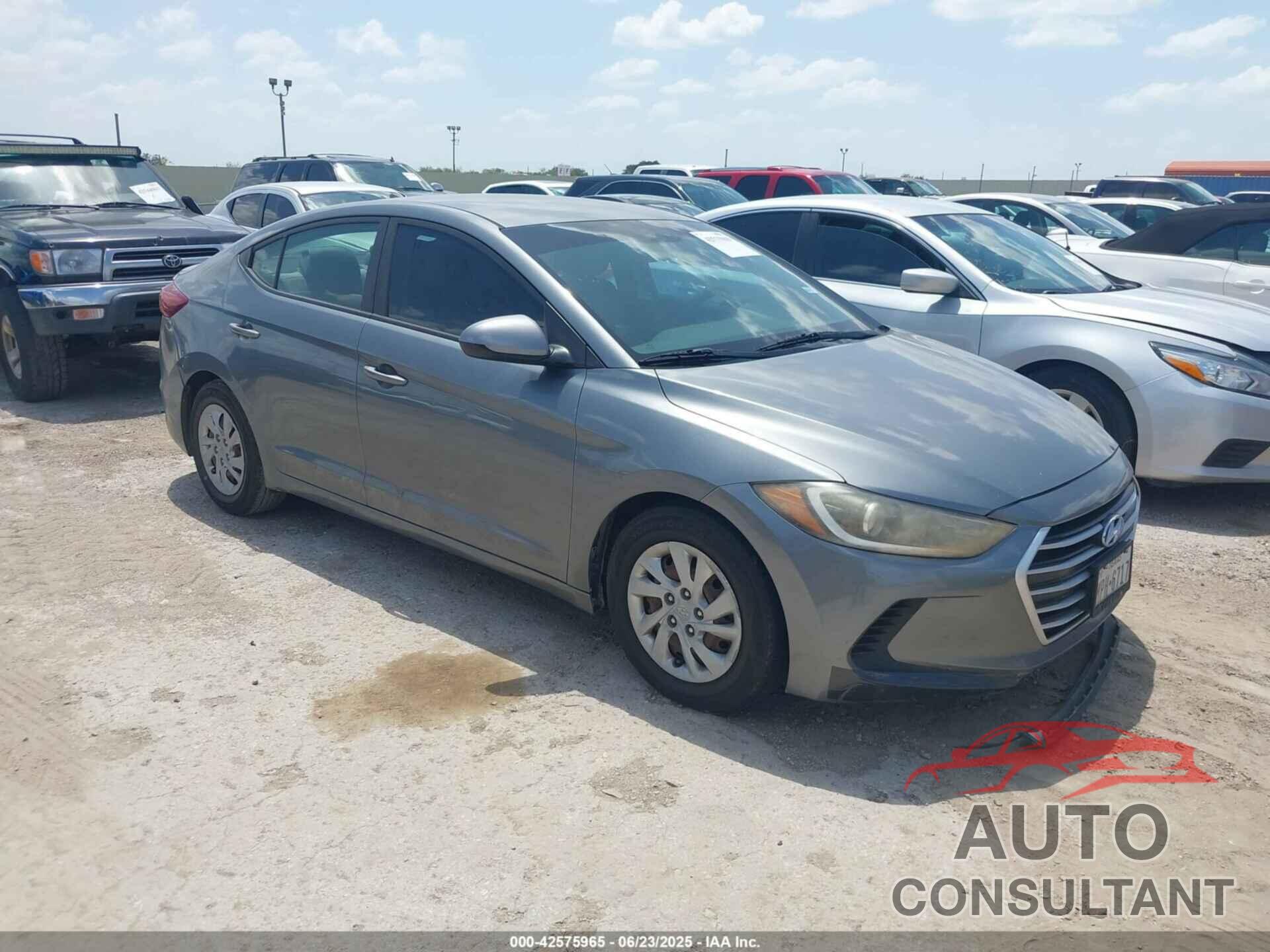 HYUNDAI ELANTRA 2017 - KMHD74LF2HU079028