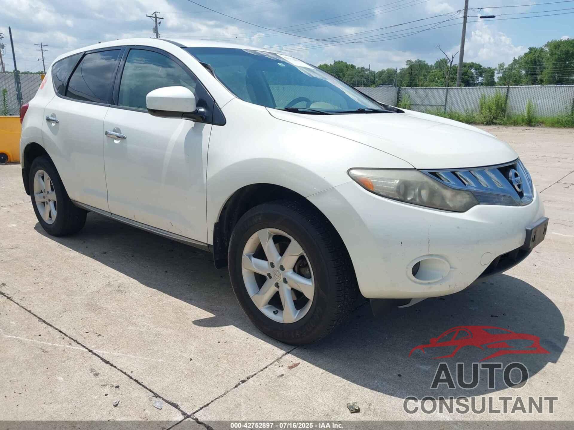 NISSAN MURANO 2010 - JN8AZ1MU5AW002777