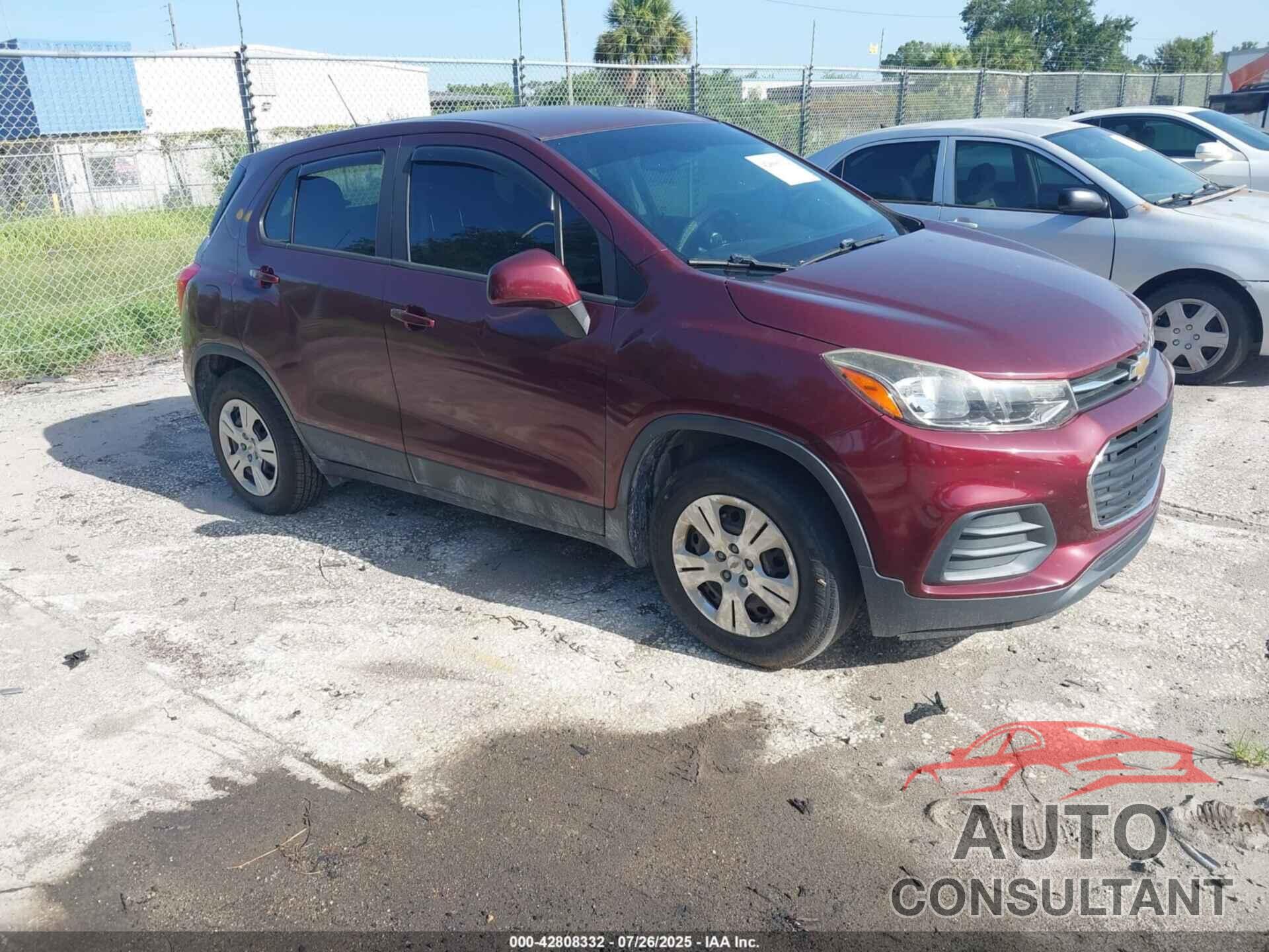 CHEVROLET TRAX 2017 - 3GNCJKSB5HL161423