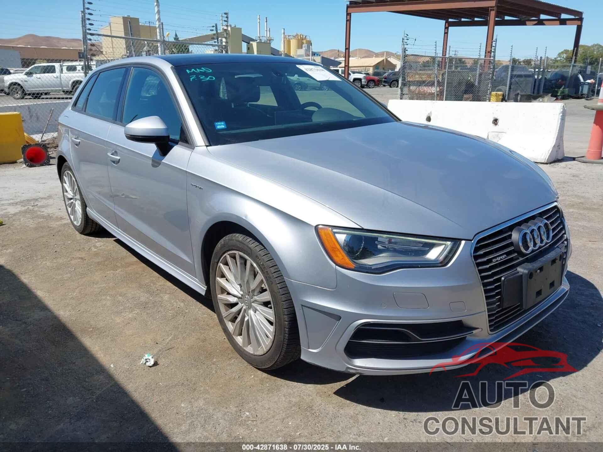 AUDI A3 E-TRON 2016 - WAUUPBFFXGA164328