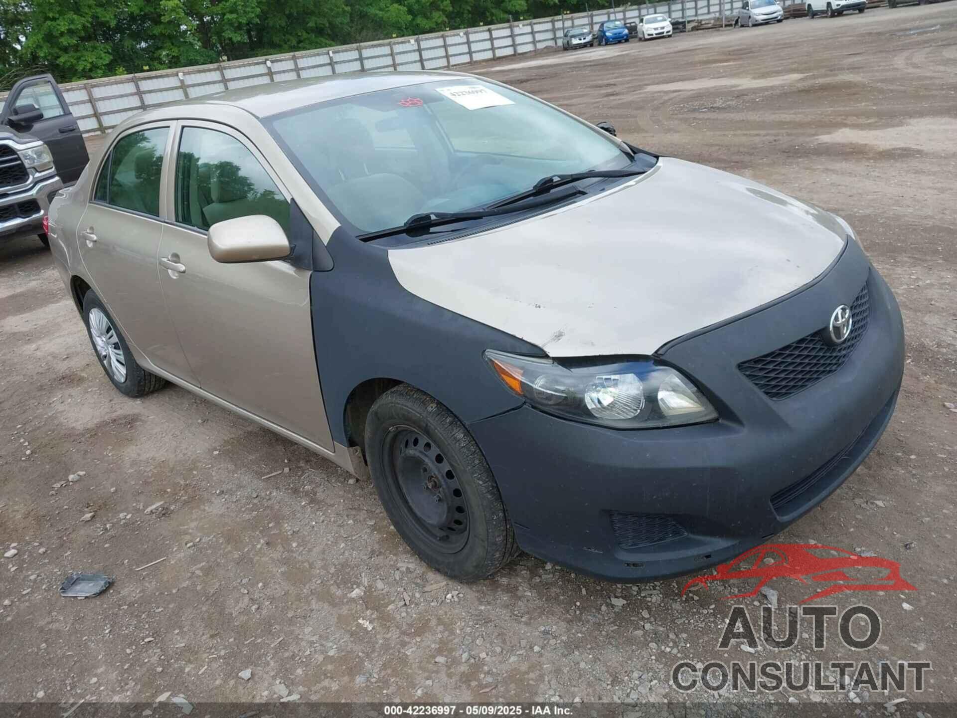TOYOTA COROLLA 2009 - 2T1BU40E69C147278