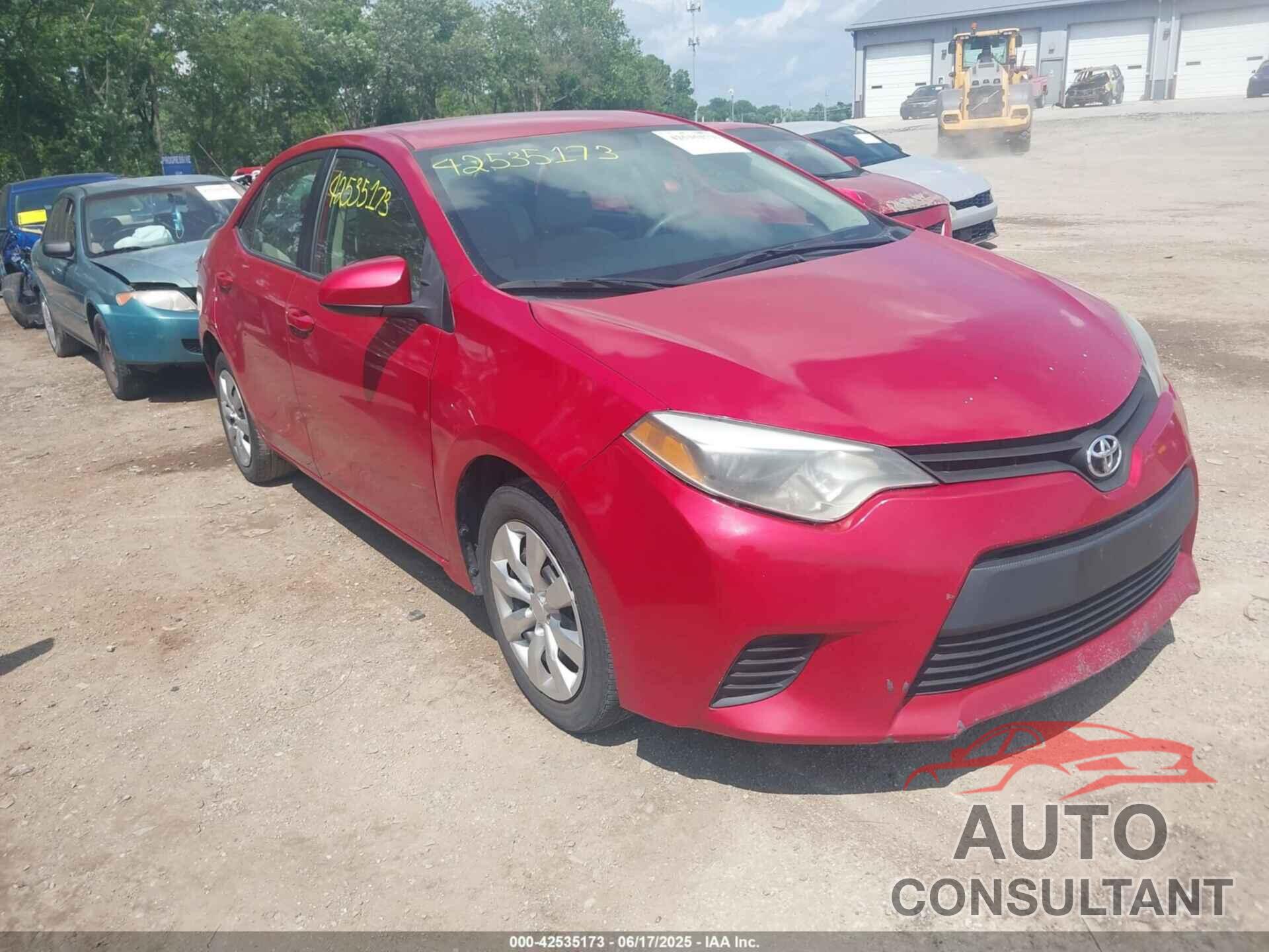 TOYOTA COROLLA 2014 - 5YFBURHE9EP036154