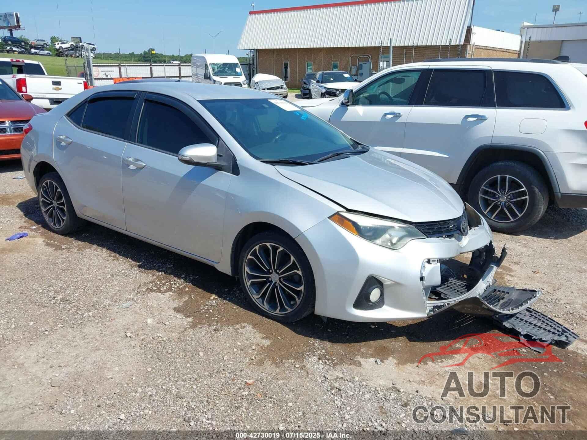 TOYOTA COROLLA 2015 - 5YFBURHE3FP257721