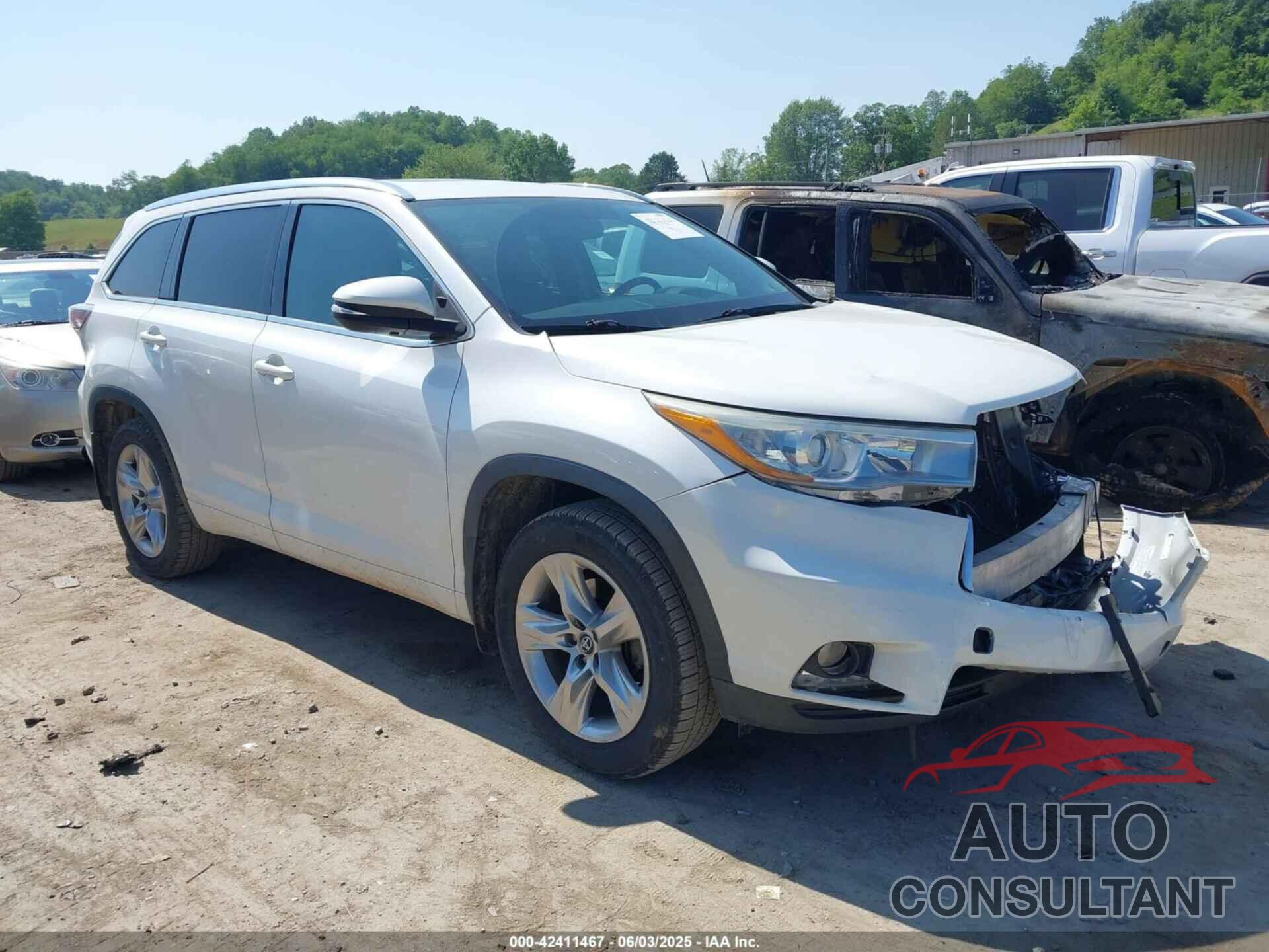 TOYOTA HIGHLANDER 2016 - 5TDDKRFH6GS264067