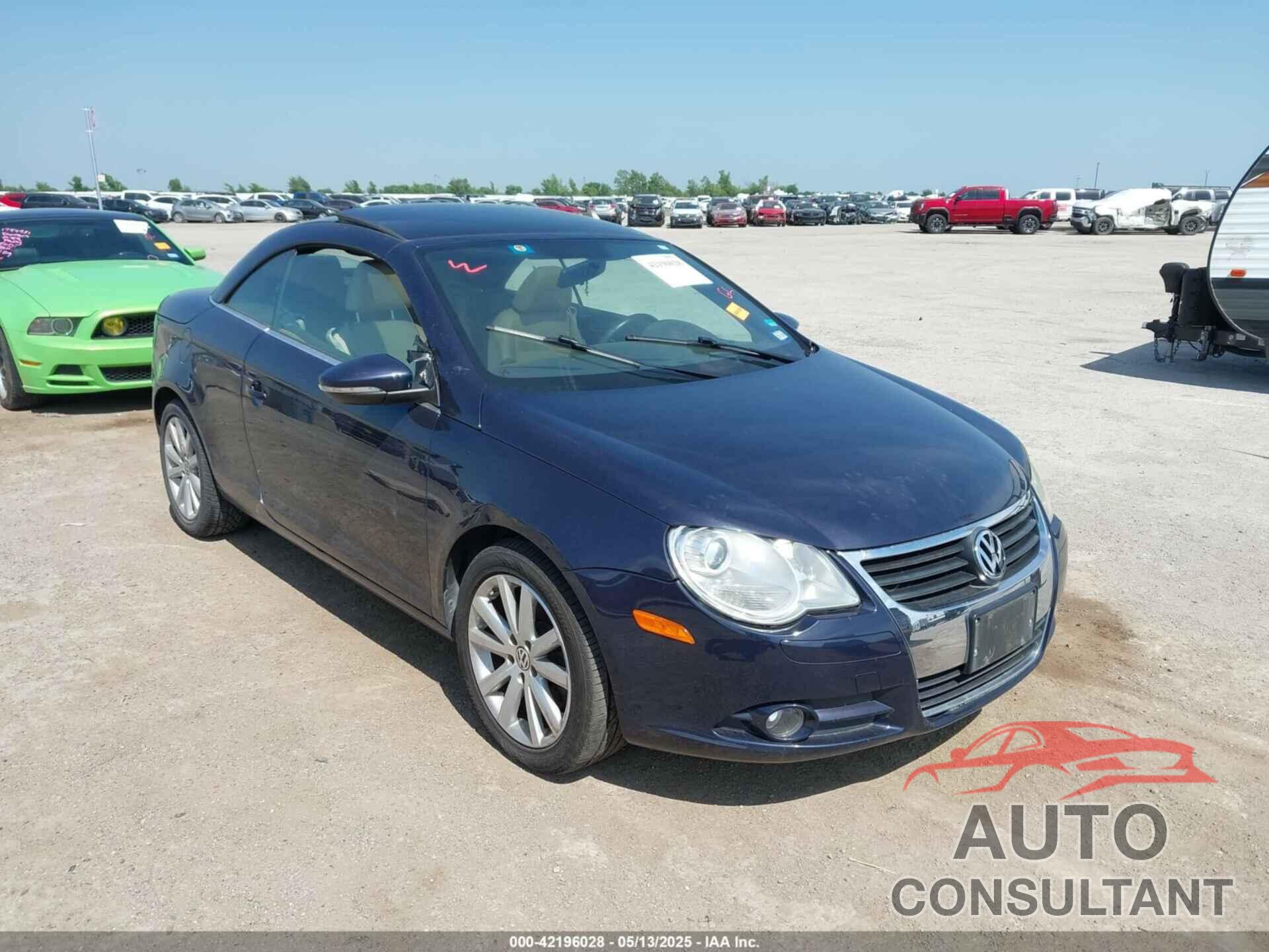 VOLKSWAGEN EOS 2009 - WVWBA71F69V007035