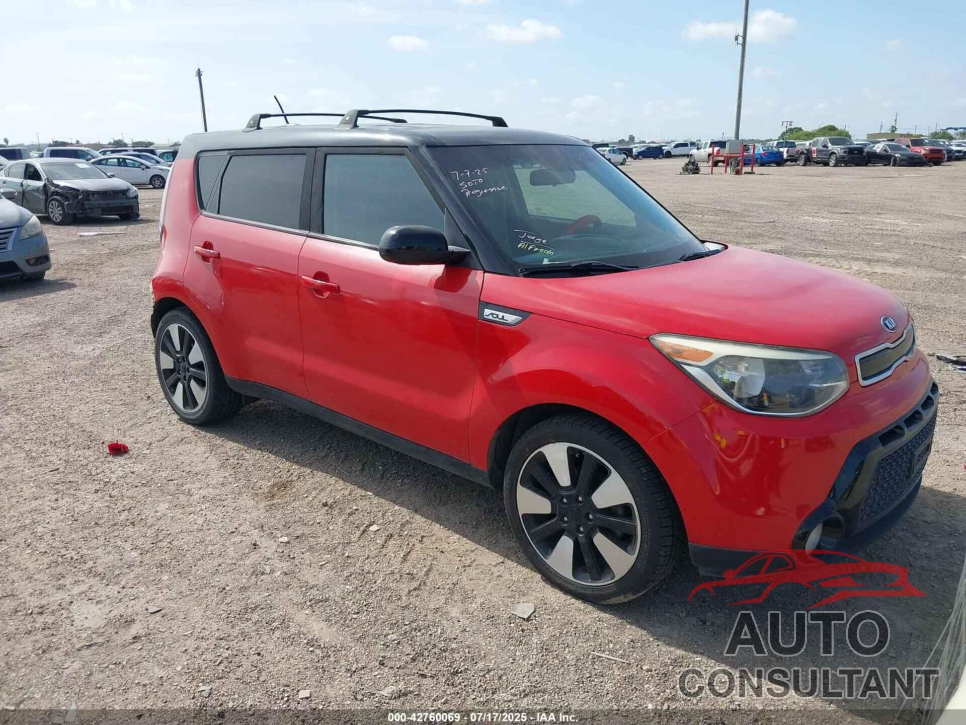 KIA SOUL 2016 - KNDJP3A53G7301780
