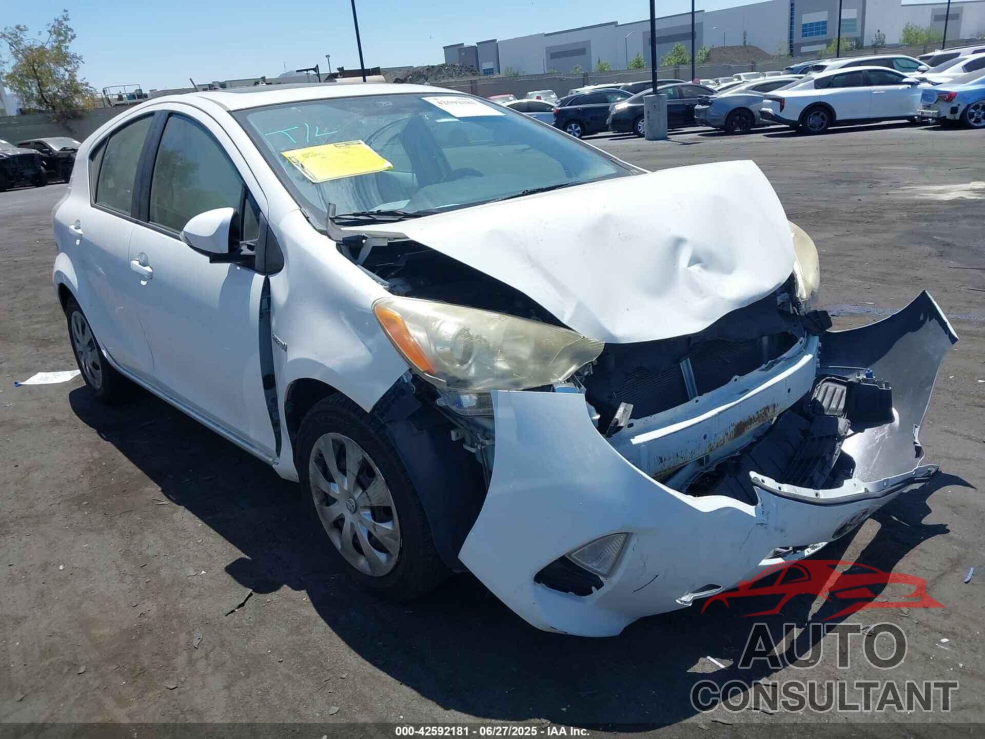 TOYOTA PRIUS C 2012 - JTDKDTB32C1004670