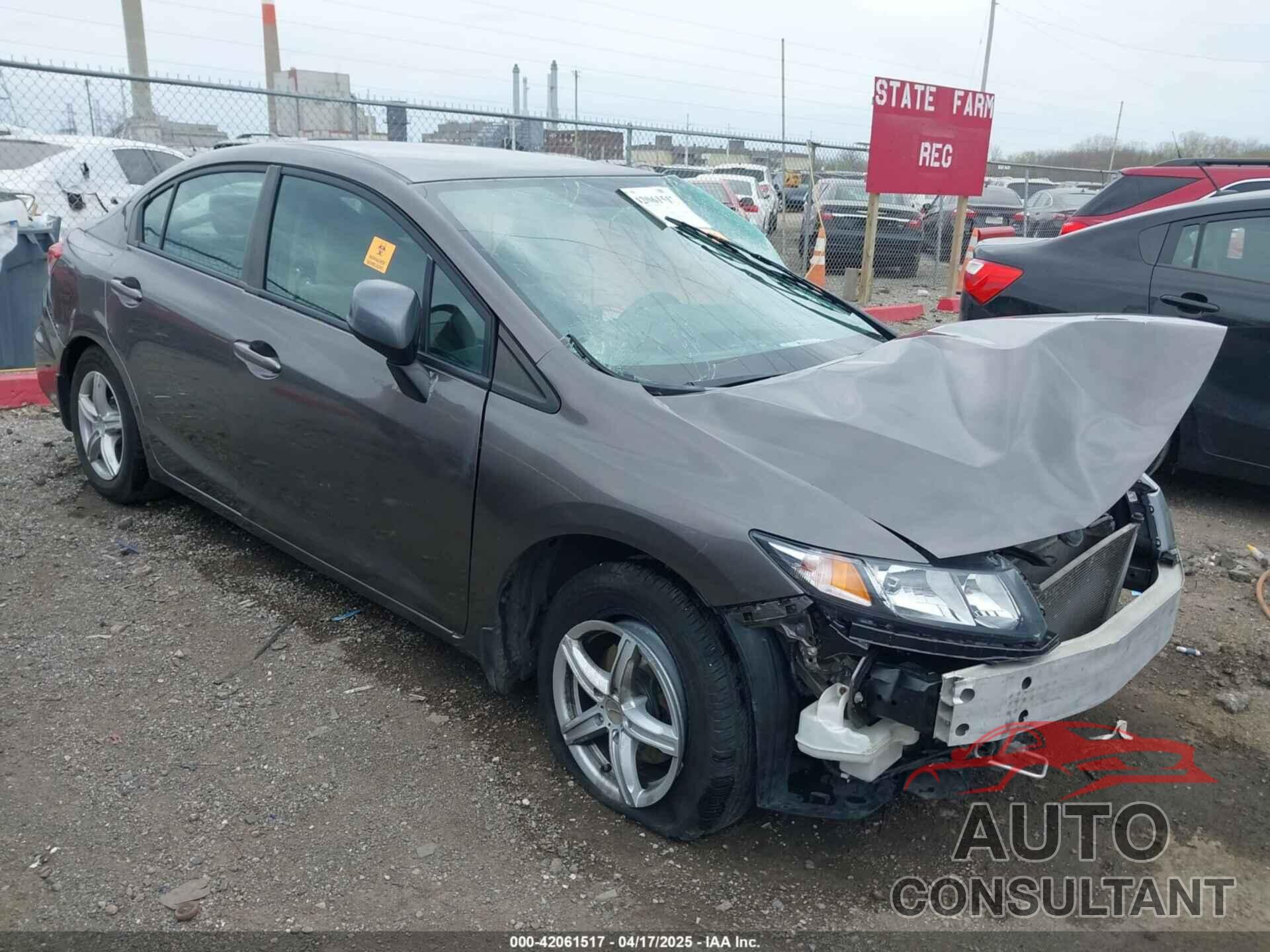 HONDA CIVIC 2013 - 19XFB2F54DE032577