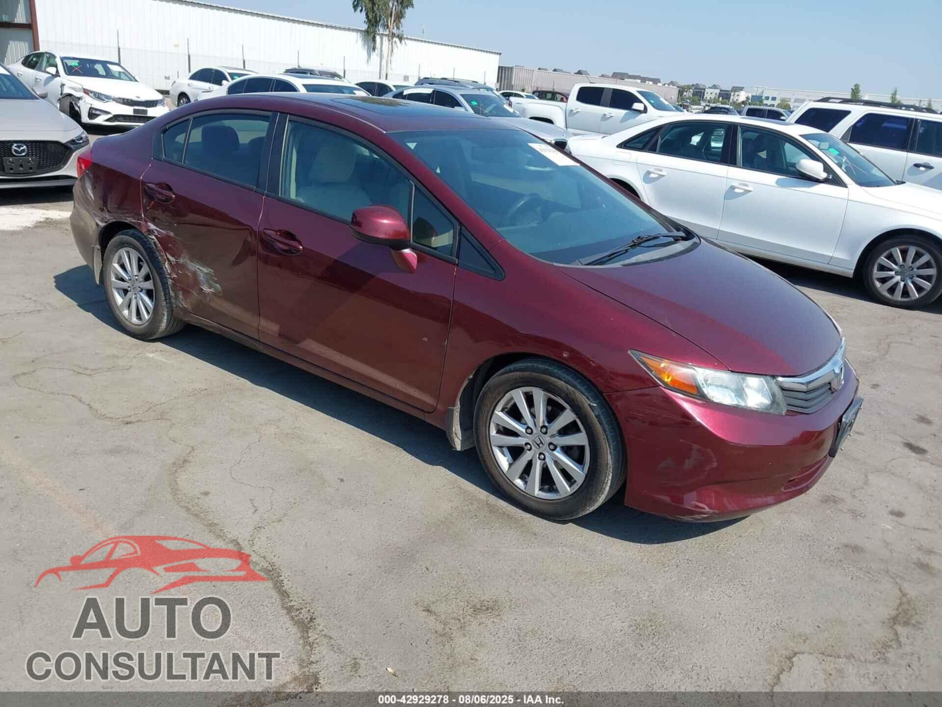 HONDA CIVIC 2012 - 2HGFB2F89CH515366