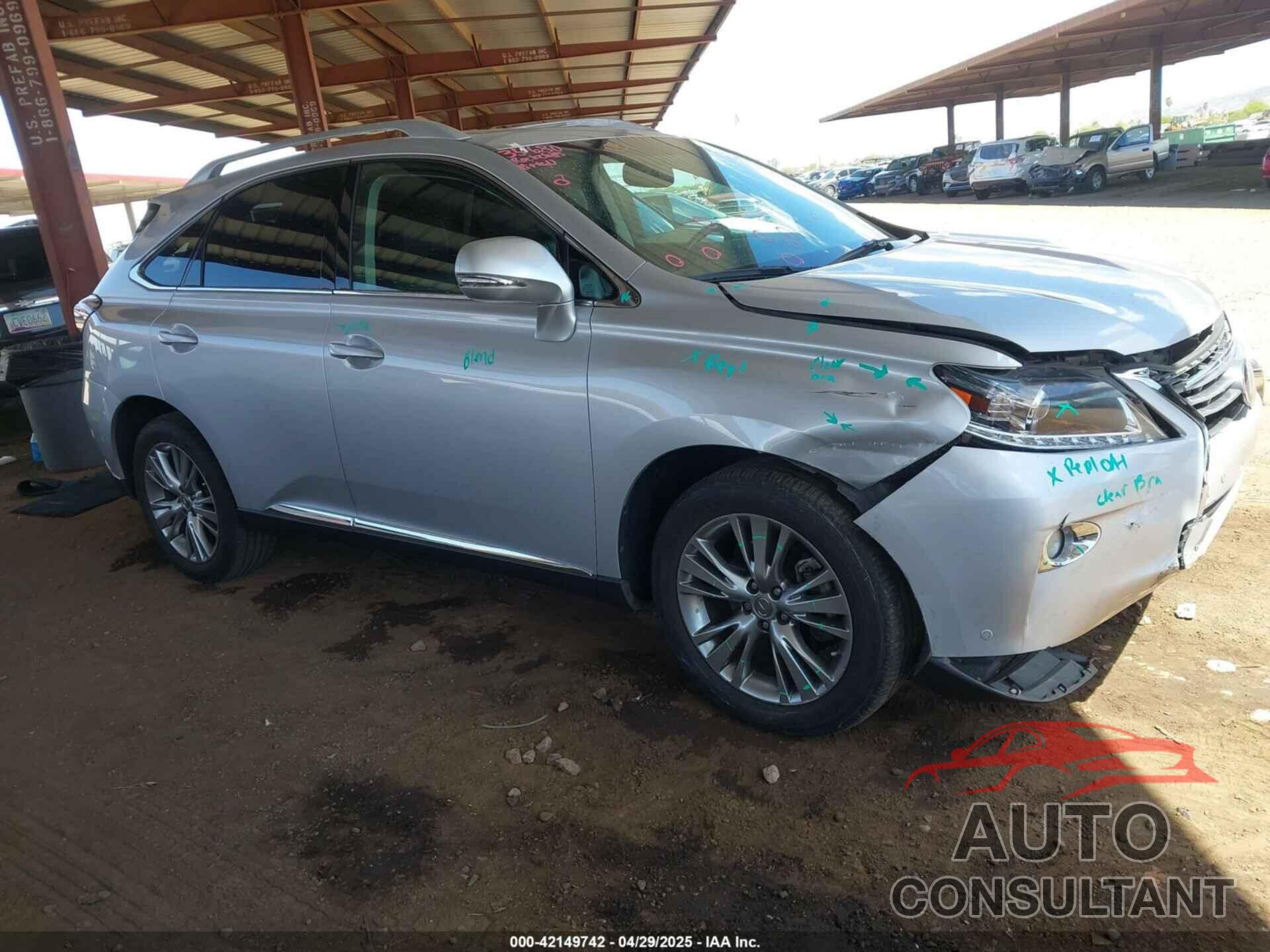 LEXUS RX 350 2013 - 2T2ZK1BA5DC116413