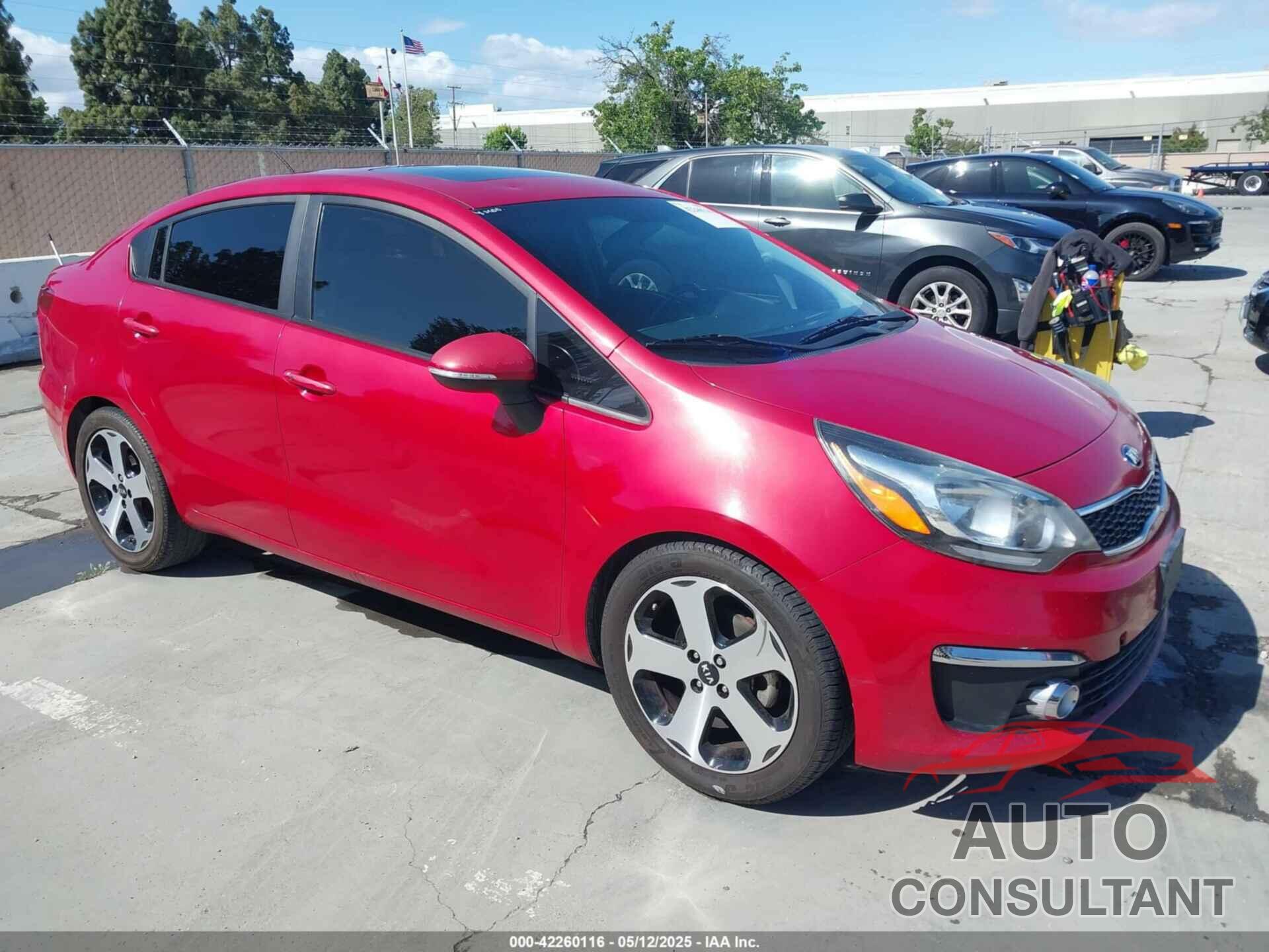 KIA RIO 2016 - KNADN4A32G6565521