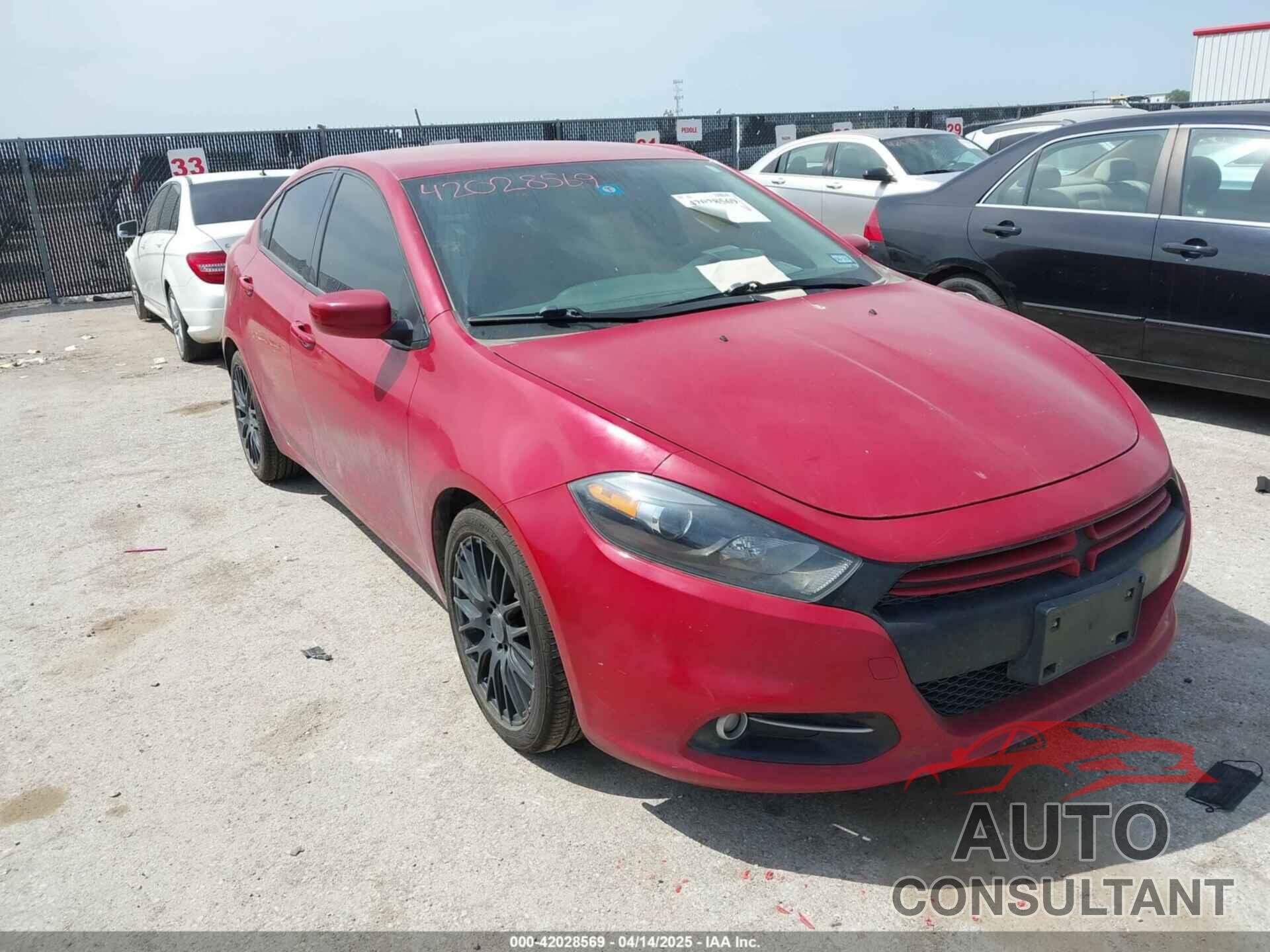 DODGE DART 2013 - 1C3CDFBH3DD641007