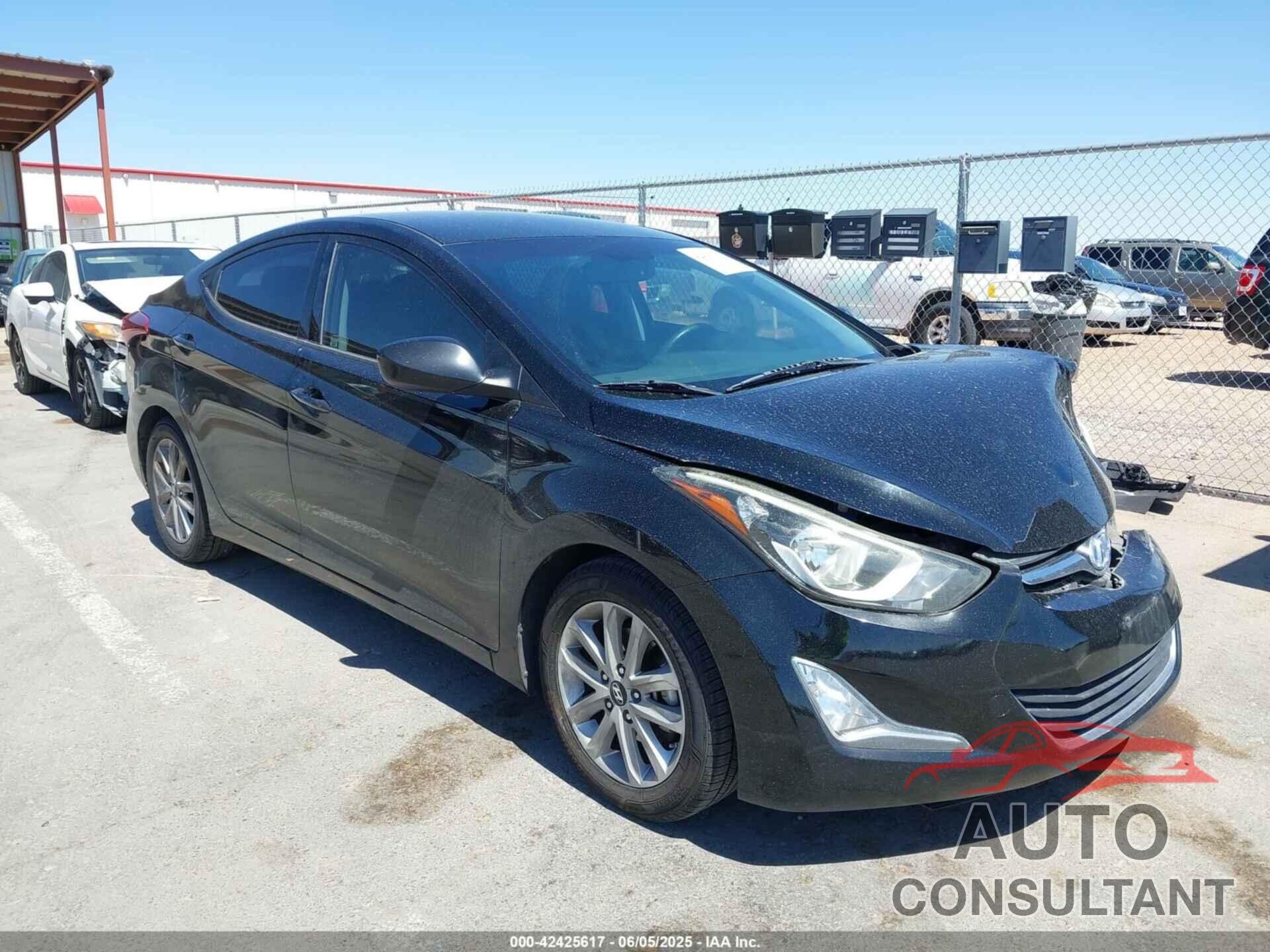 HYUNDAI ELANTRA 2016 - KMHDH4AE6GU636626