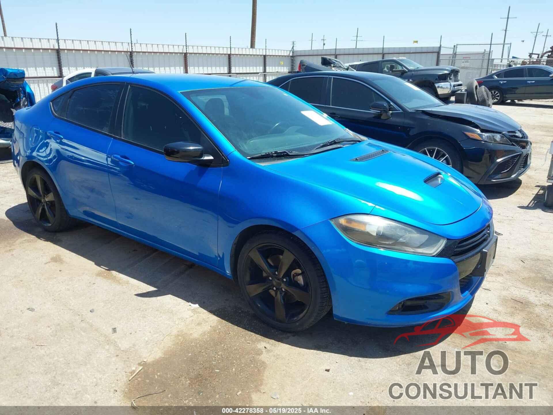 DODGE DART 2016 - 1C3CDFBB7GD629989