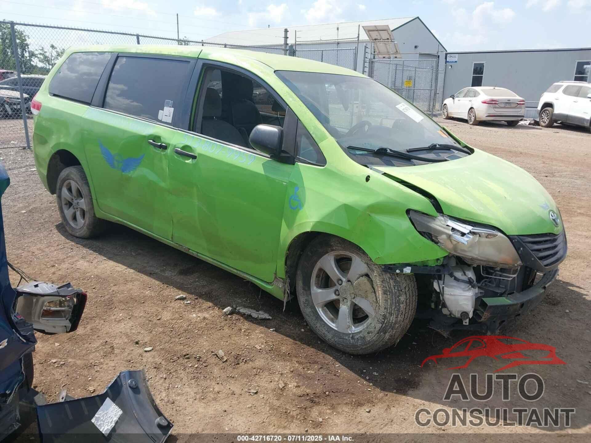 TOYOTA SIENNA 2014 - 5TDZK3DC6ED490746