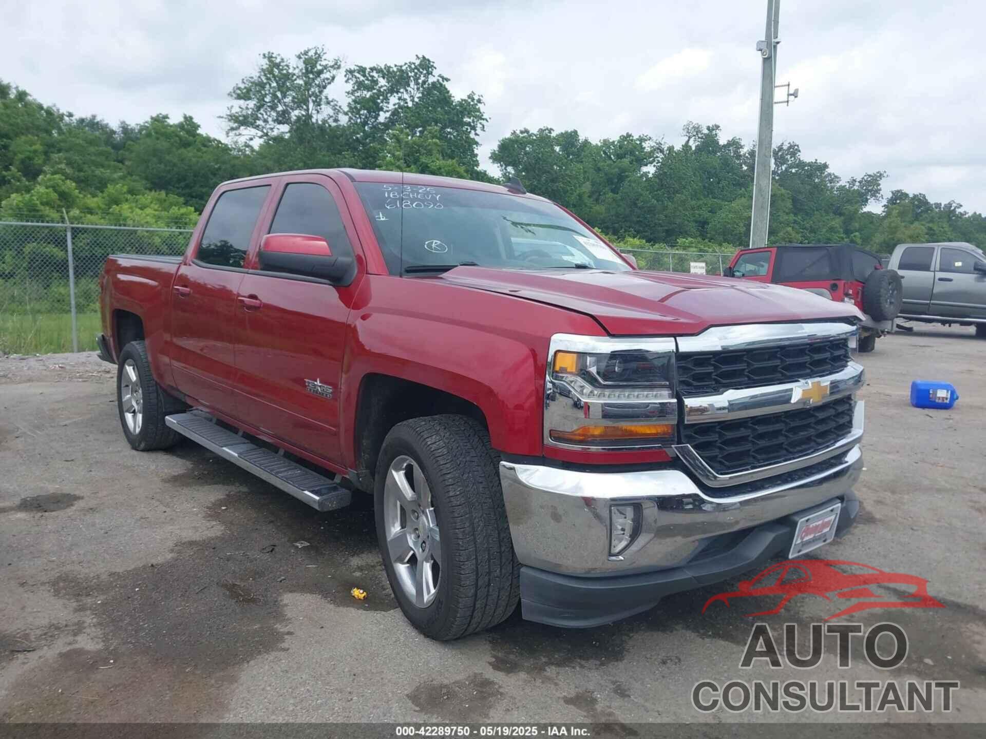 CHEVROLET SILVERADO 1500 2018 - 3GCPCREC0JG618090