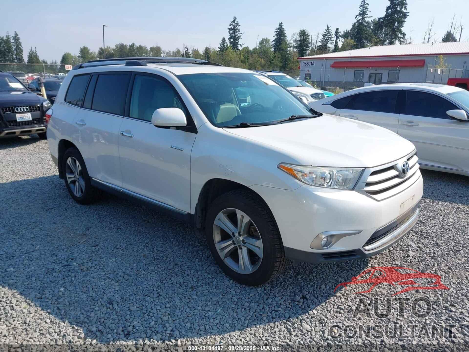 TOYOTA HIGHLANDER 2011 - 5TDDK3EH8BS082619