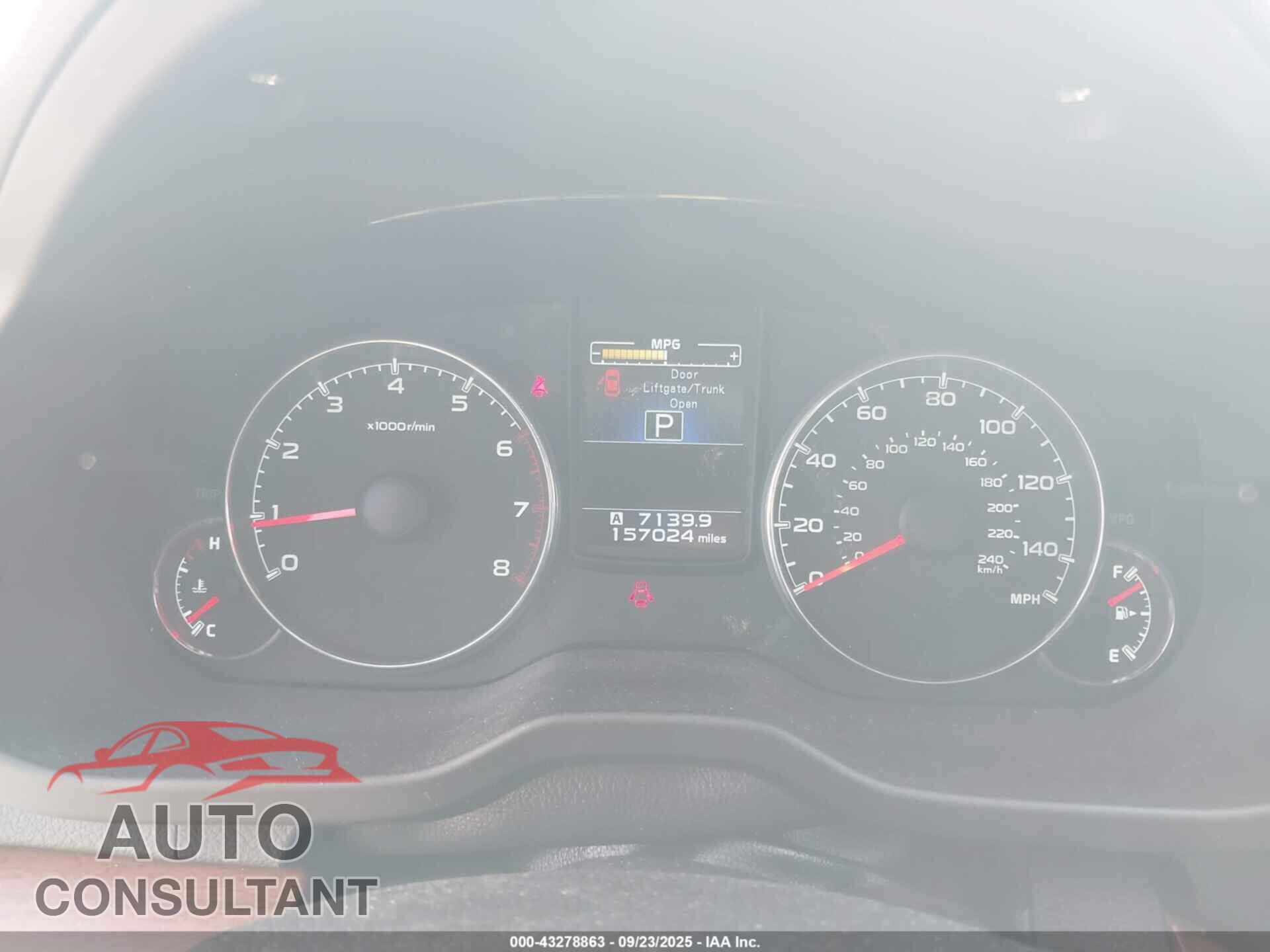 SUBARU OUTBACK 2014 - 4S4BRBLCXE3327720