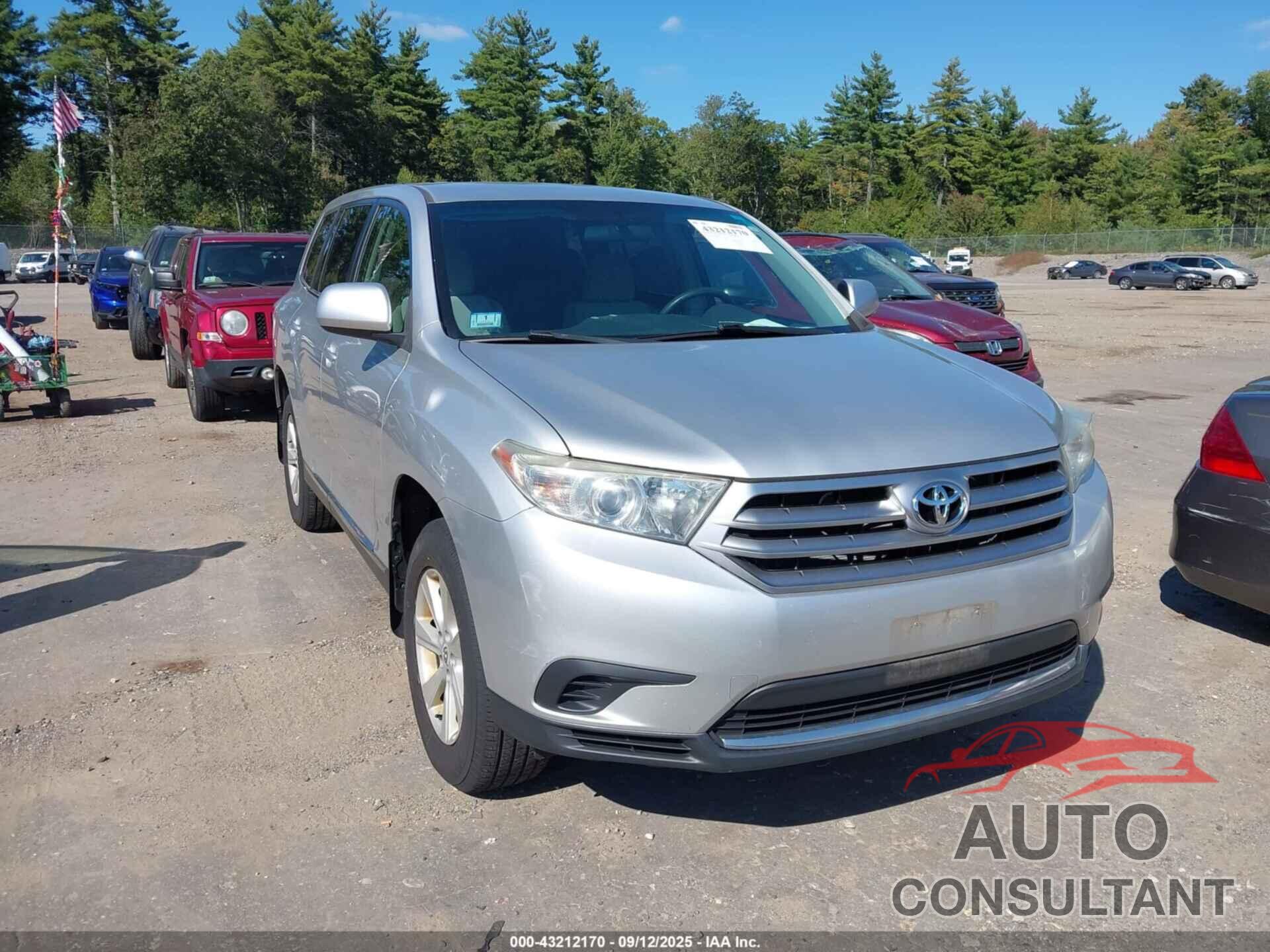 TOYOTA HIGHLANDER 2013 - 5TDBK3EH7DS203327