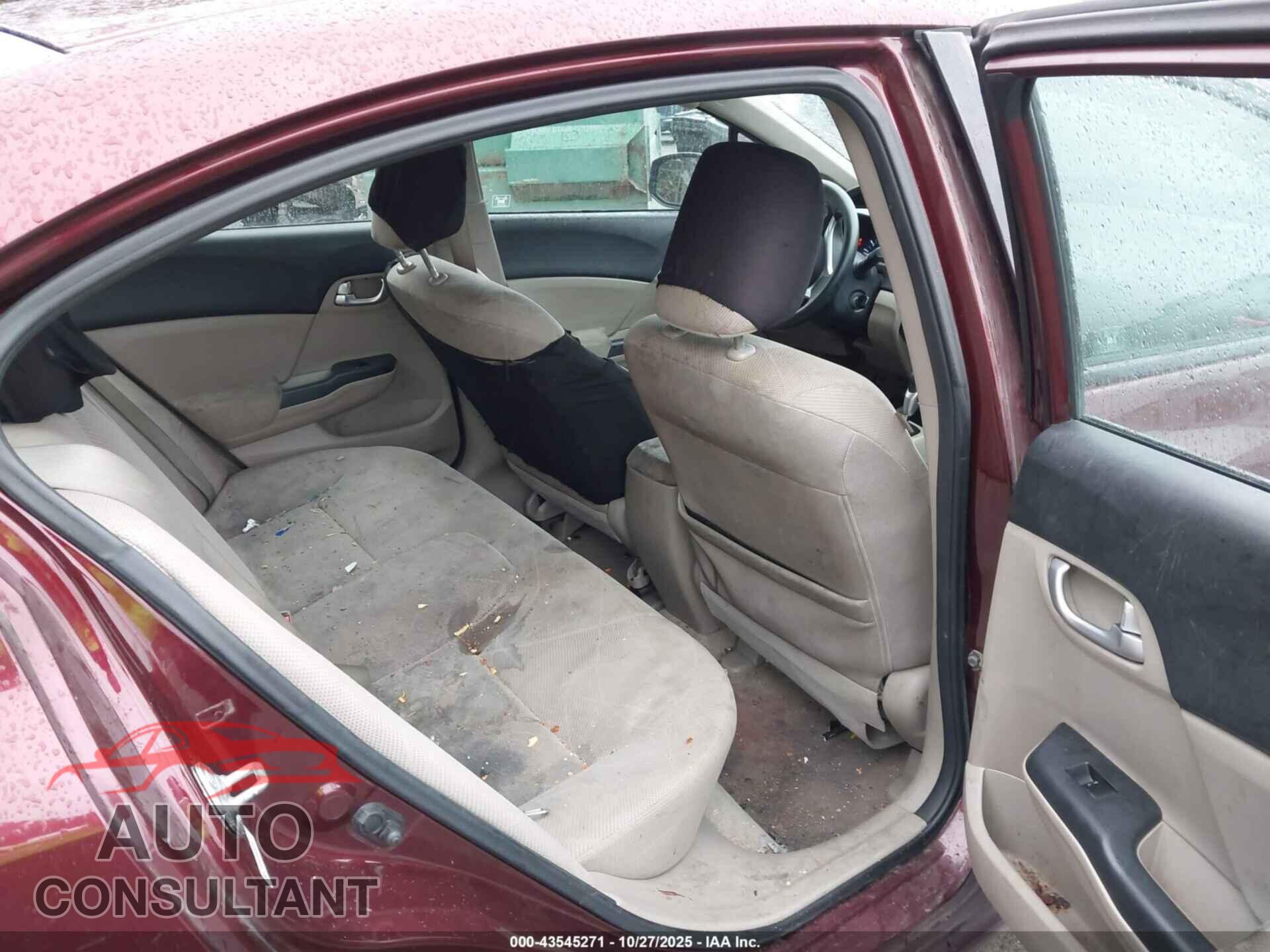 HONDA CIVIC 2012 - 19XFB2F89CE326100