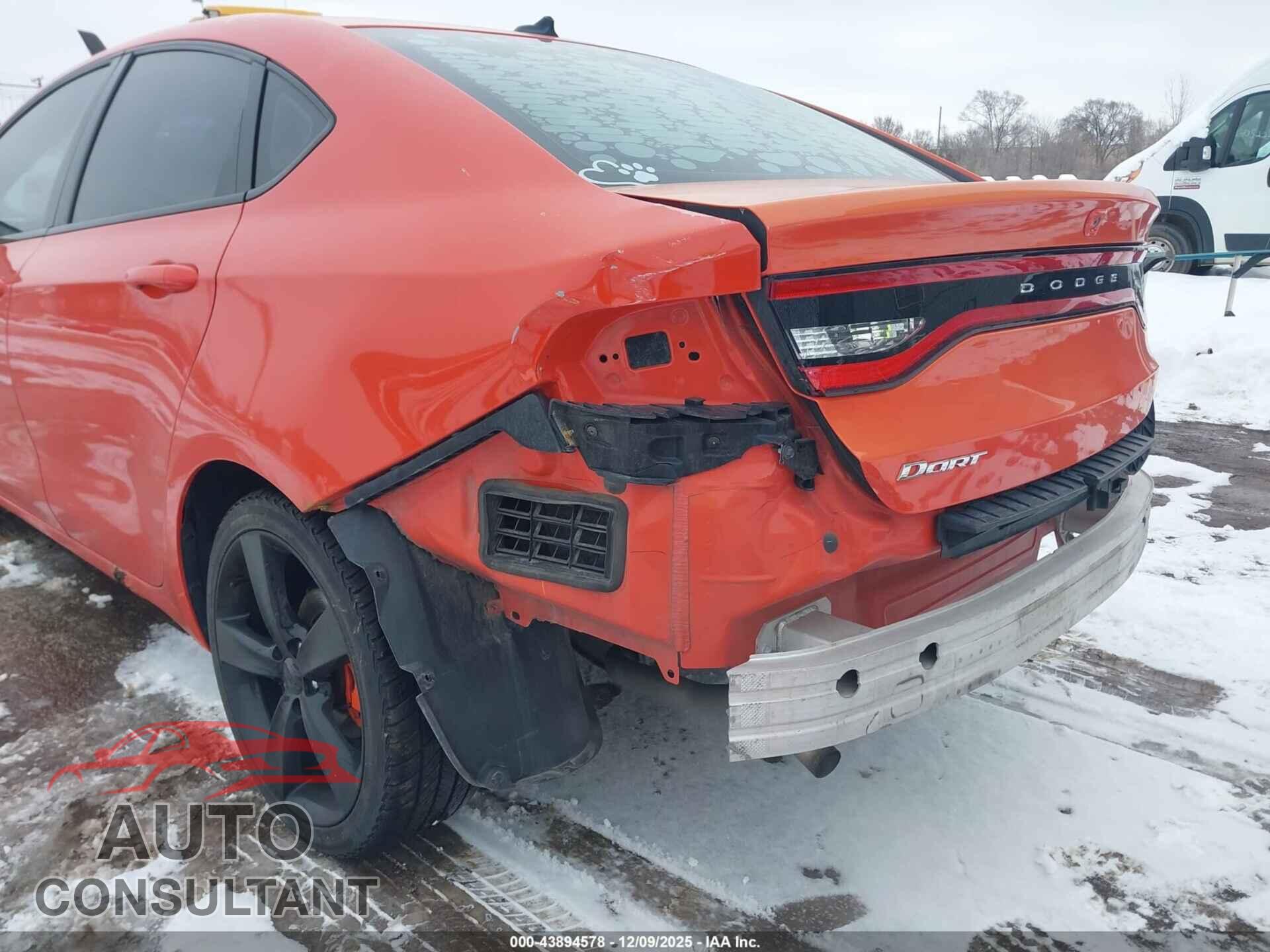 DODGE DART 2015 - 1C3CDFBB8FD411347