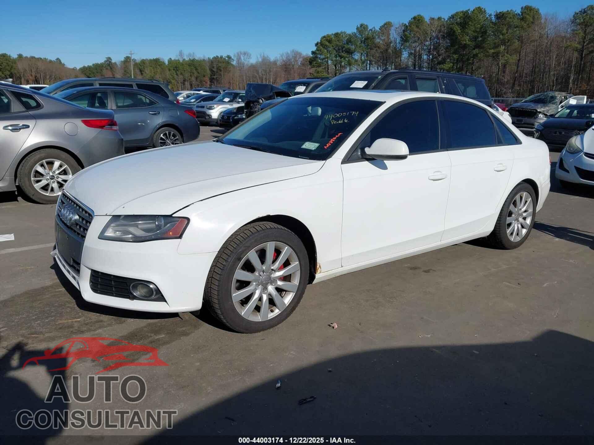 AUDI A4 2012 - WAUDFCFL5CN019750