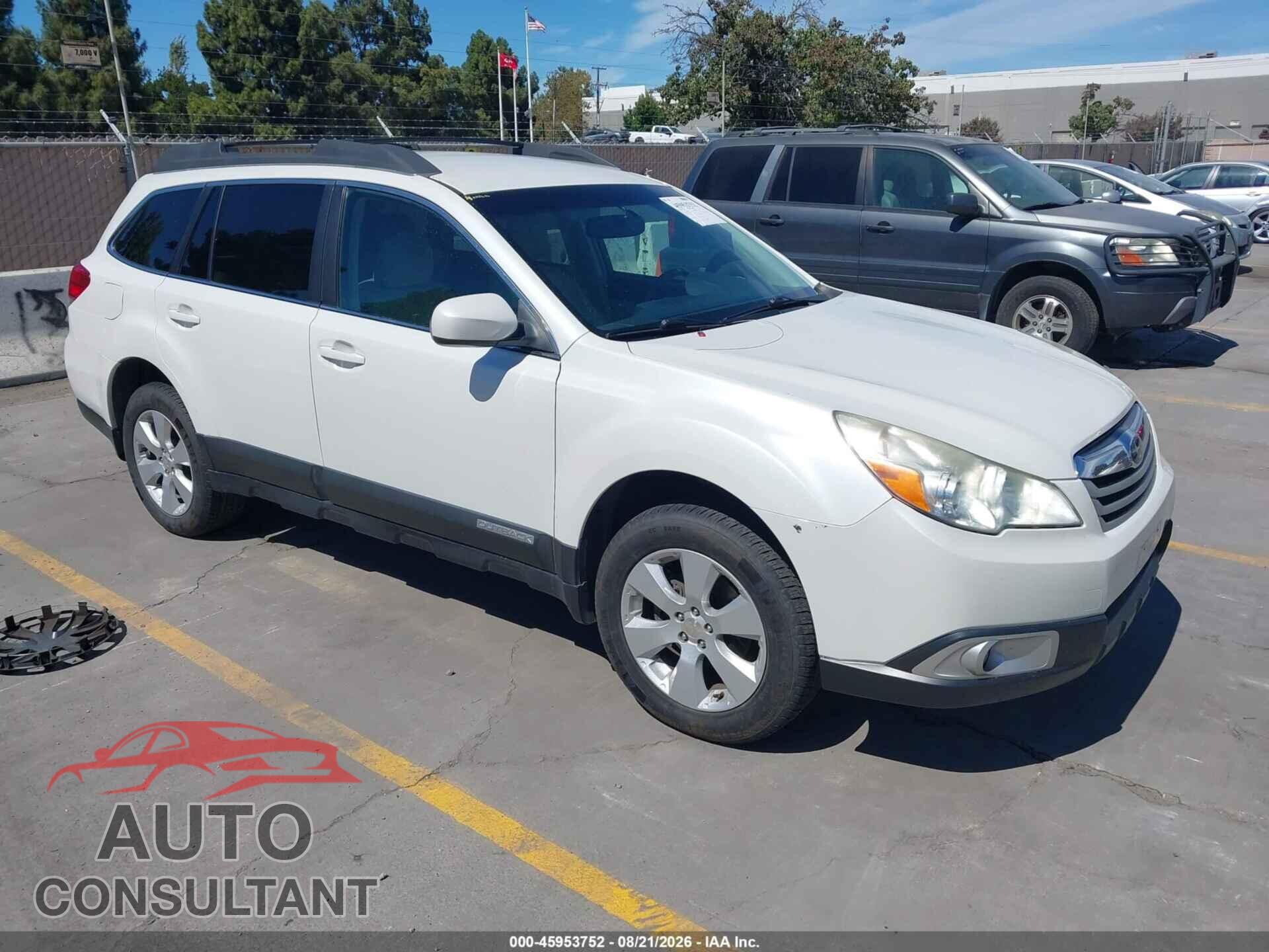 SUBARU OUTBACK 2012 - 4S4BRBBC7C3207159