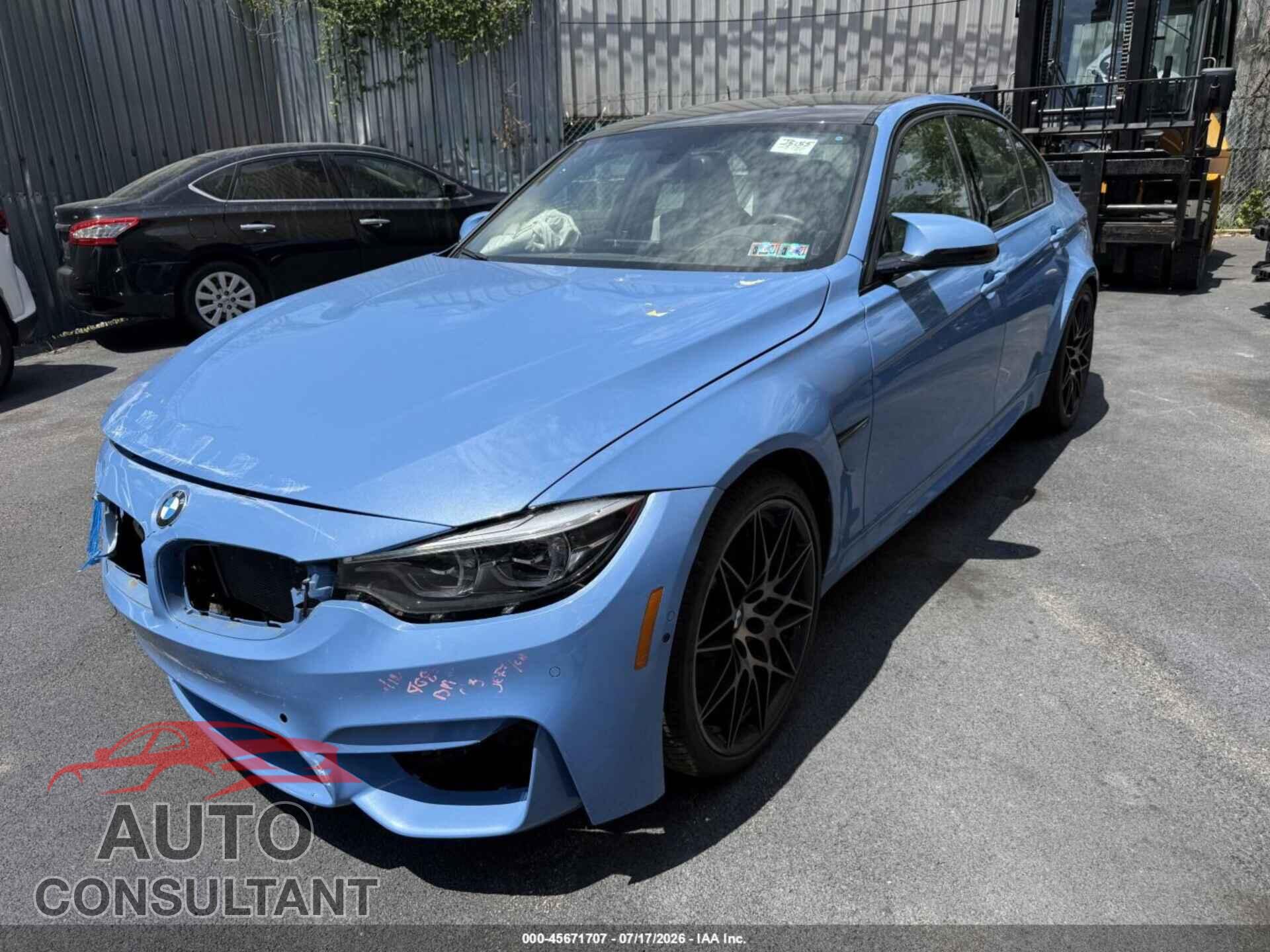 BMW M3 2018 - WBS8M9C50J5L01125