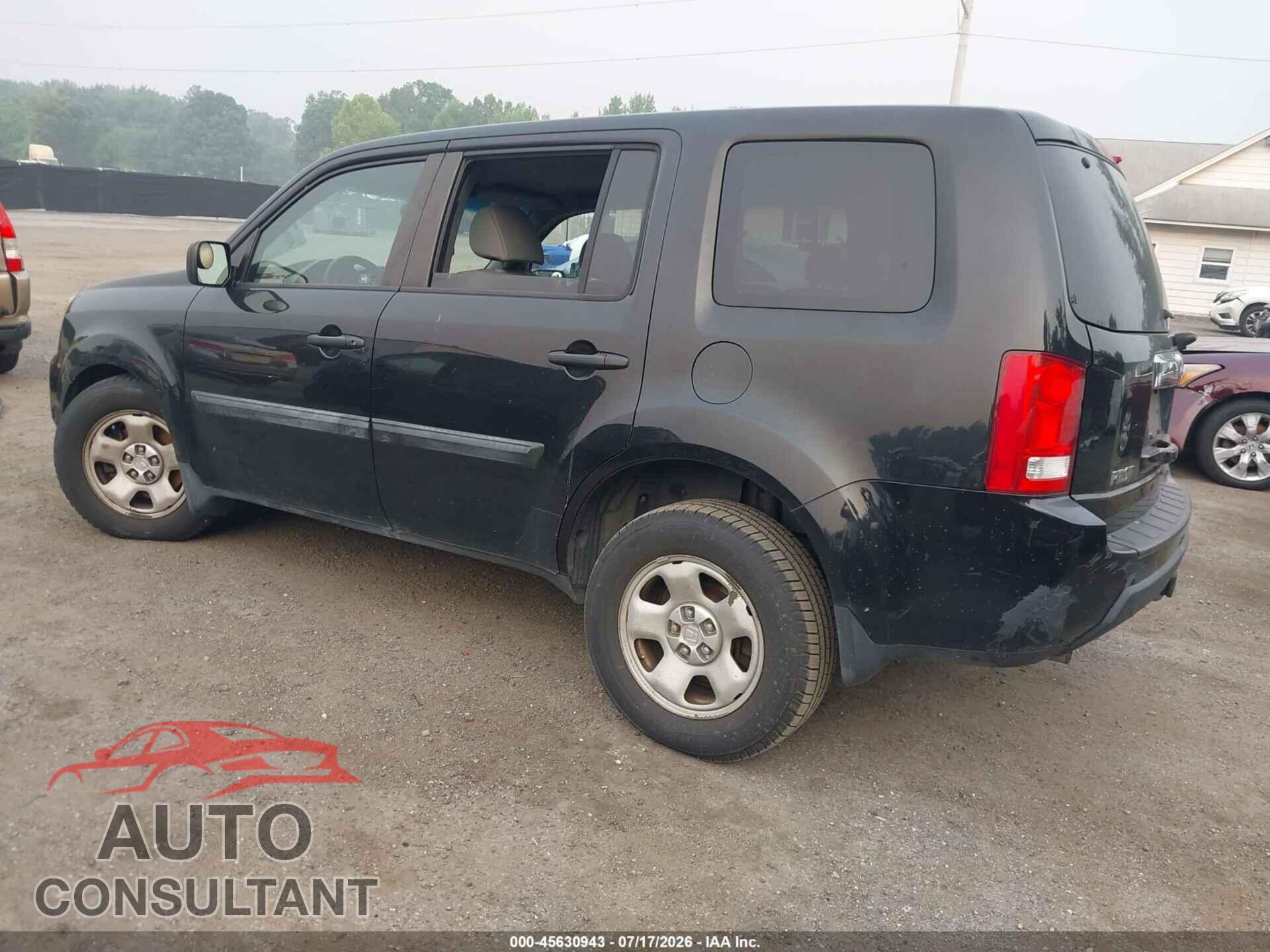 HONDA PILOT 2011 - 5FNYF4H26BB037024