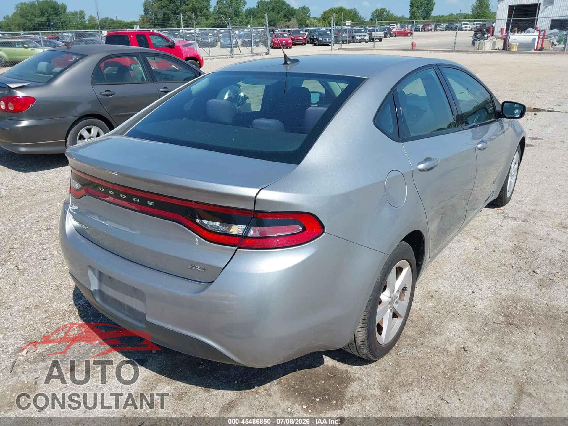DODGE DART 2015 - 1C3CDFBB2FD344339