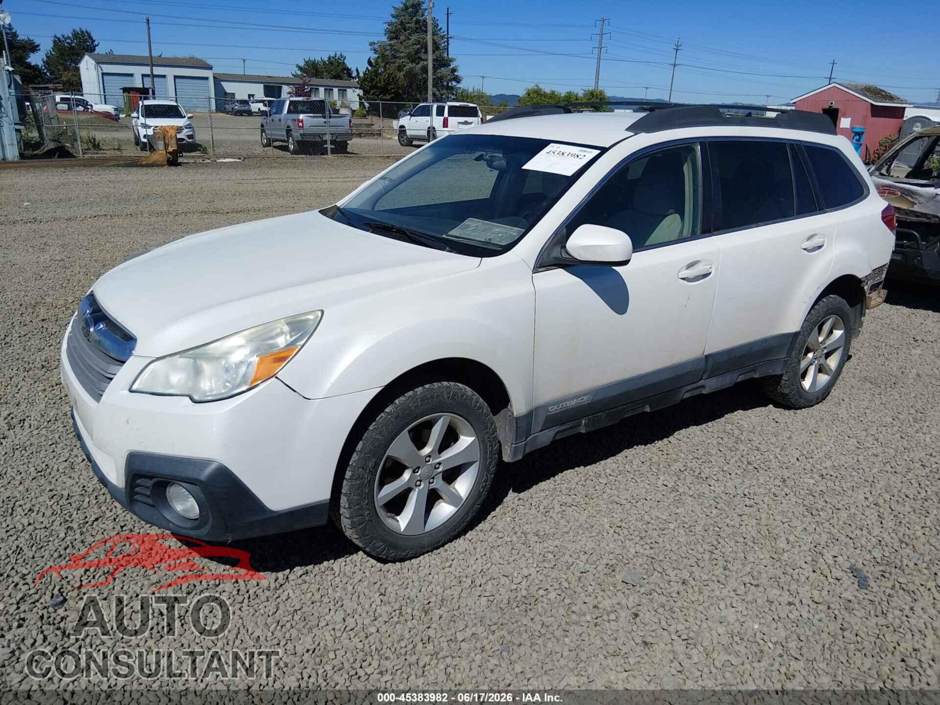 SUBARU OUTBACK 2014 - 4S4BRBCC0E3226525