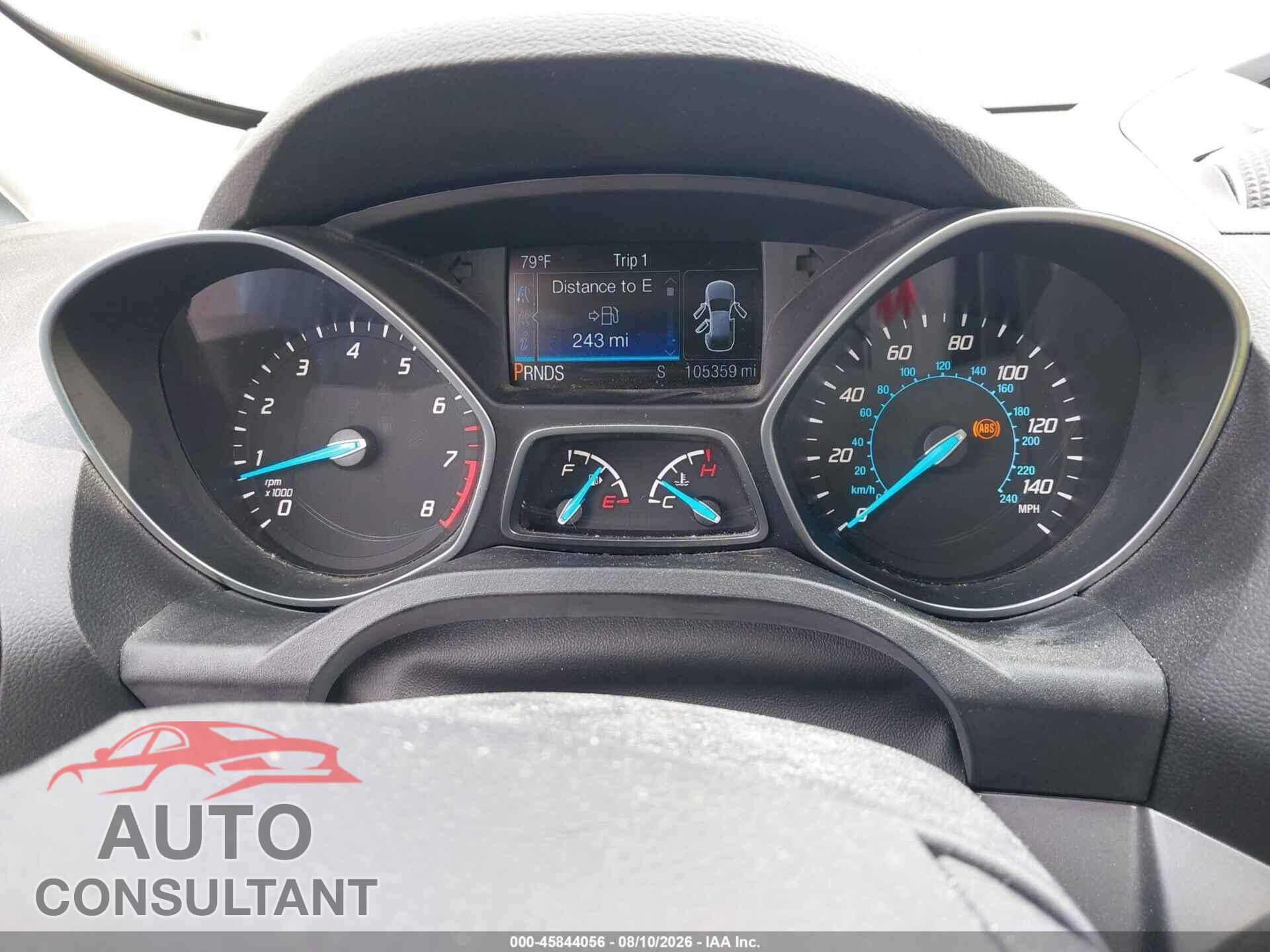 FORD ESCAPE 2016 - 1FMCU0G77GUA97894