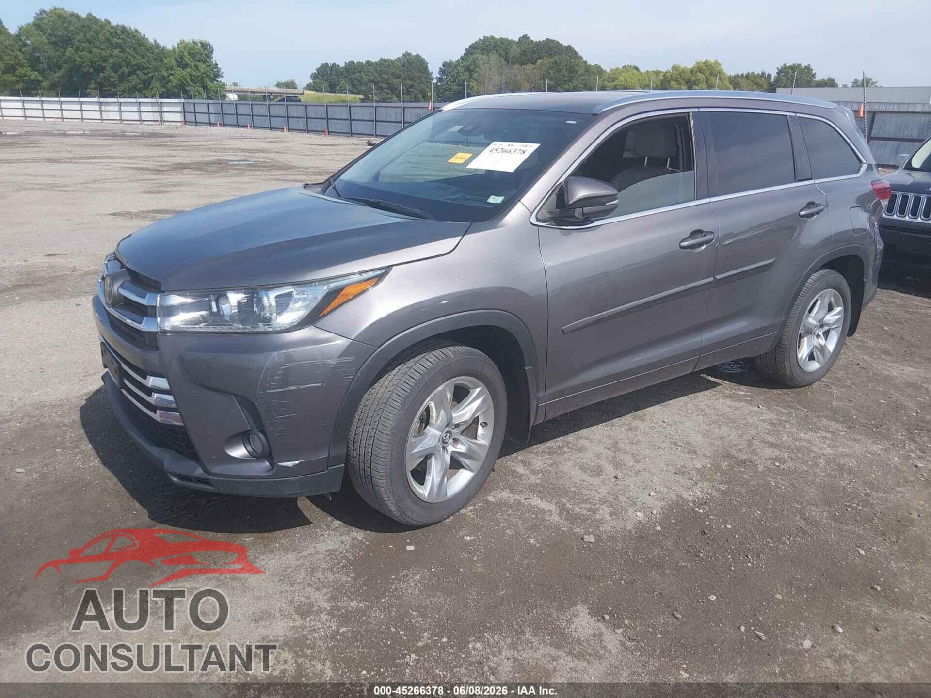 TOYOTA HIGHLANDER 2017 - 5TDDZRFH7HS464730