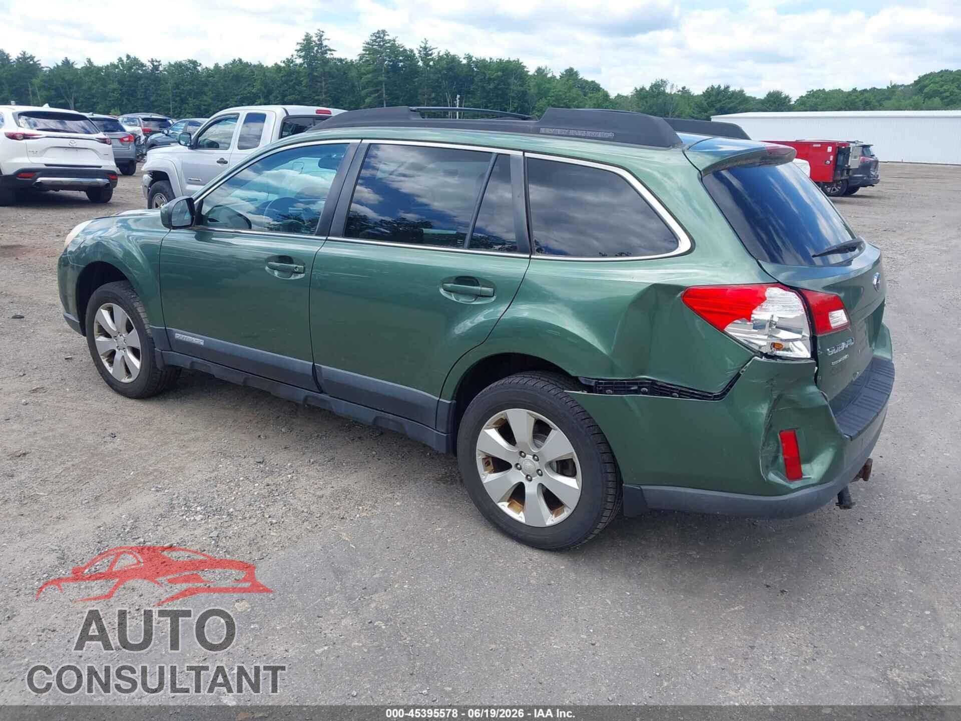 SUBARU OUTBACK 2012 - 4S4BRBCC5C3255029