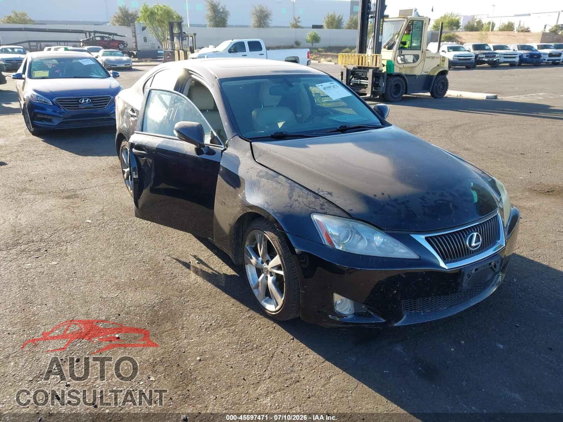 LEXUS IS 250 2010 - JTHBF5C20A5110423