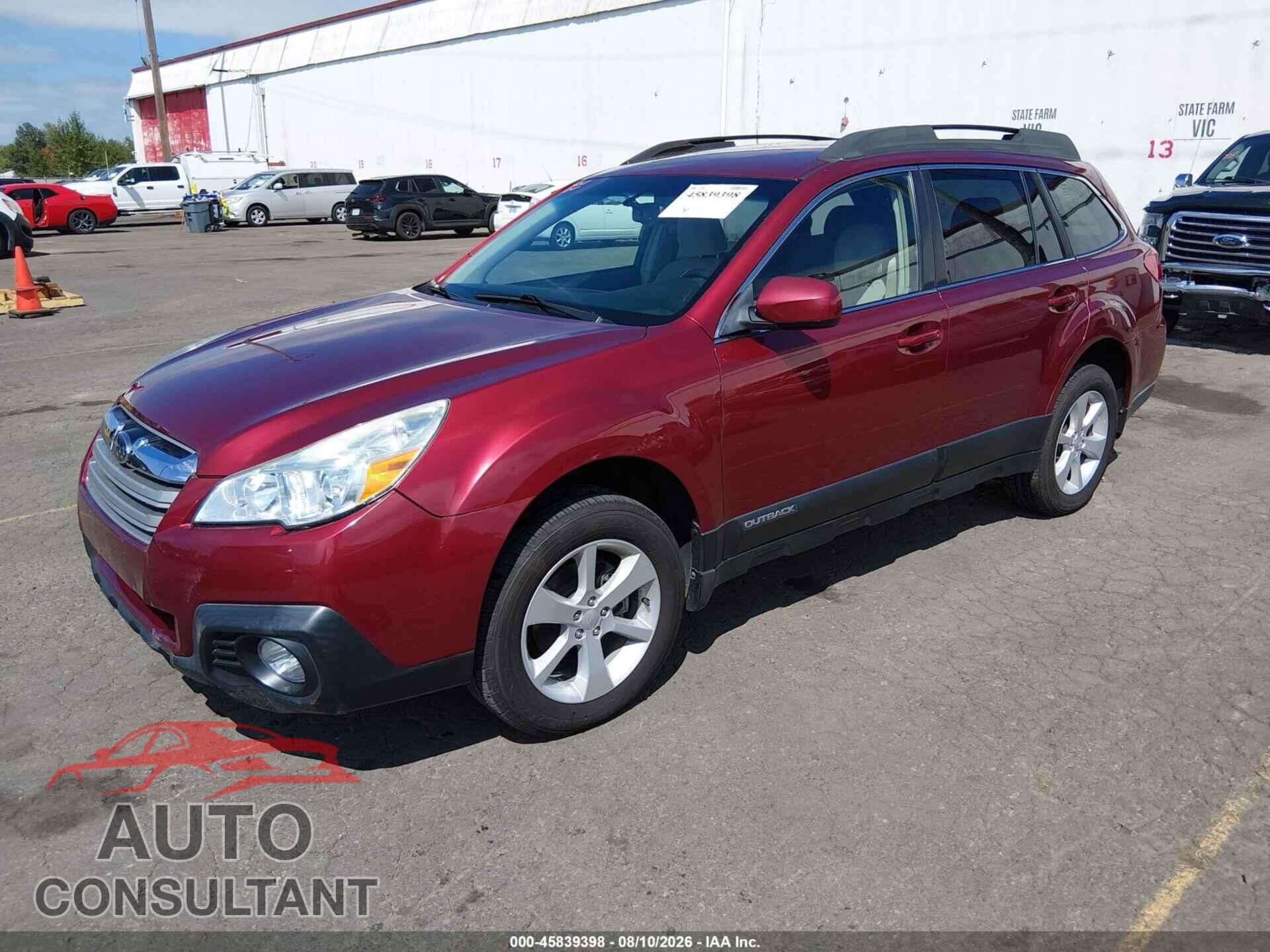 SUBARU OUTBACK 2013 - 4S4BRBCC7D3228223