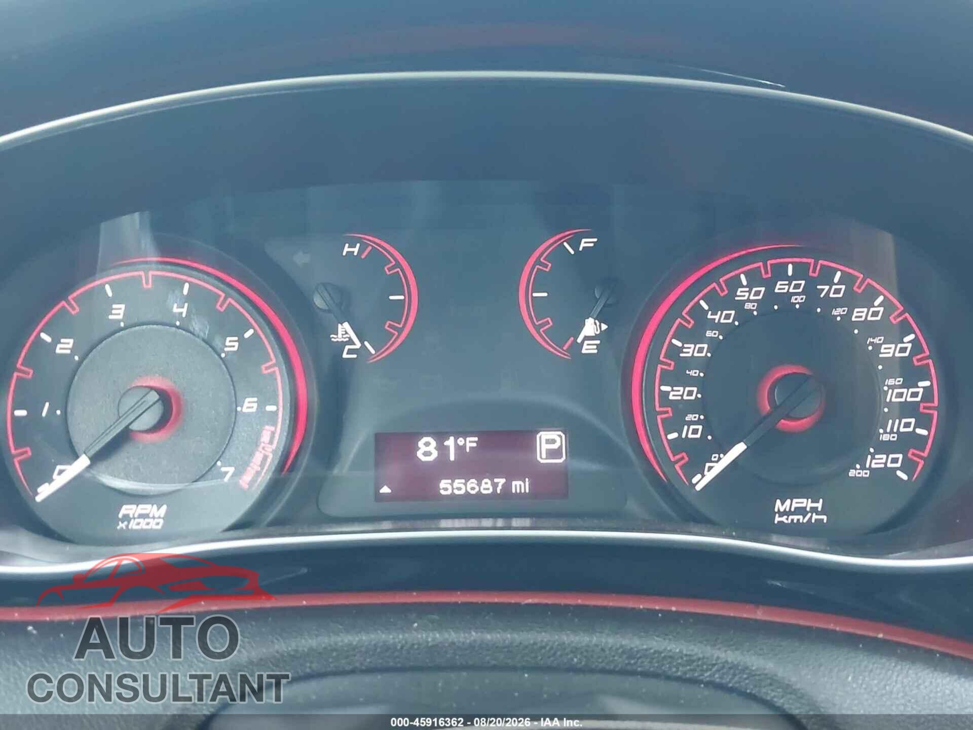 DODGE DART 2015 - 1C3CDFBB1FD111620