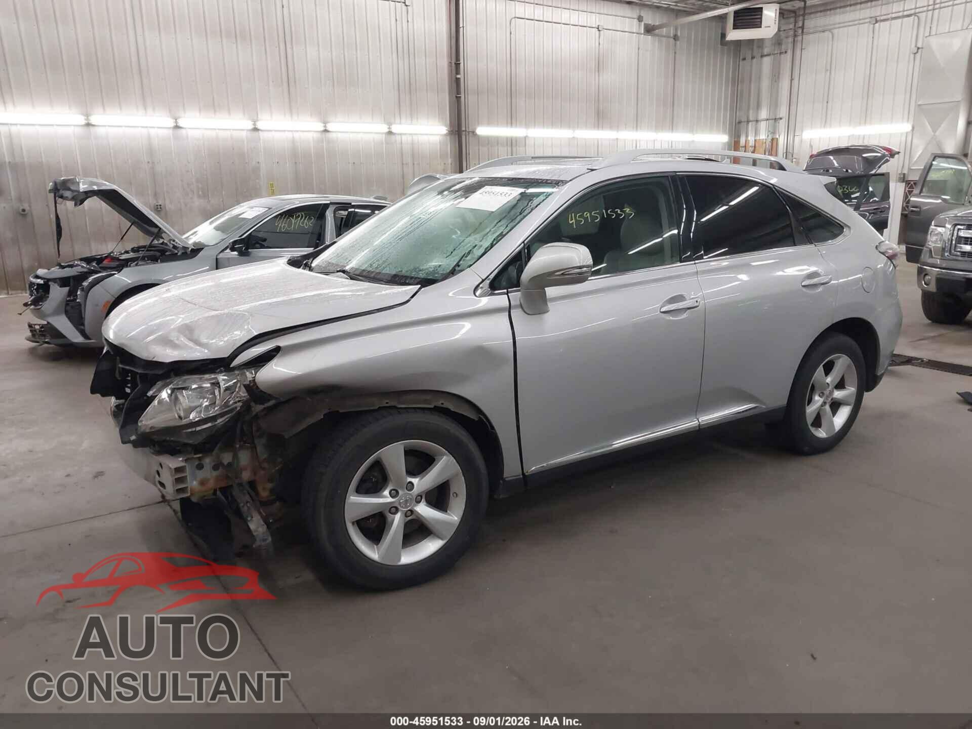 LEXUS RX 350 2011 - 2T2BK1BA2BC087239